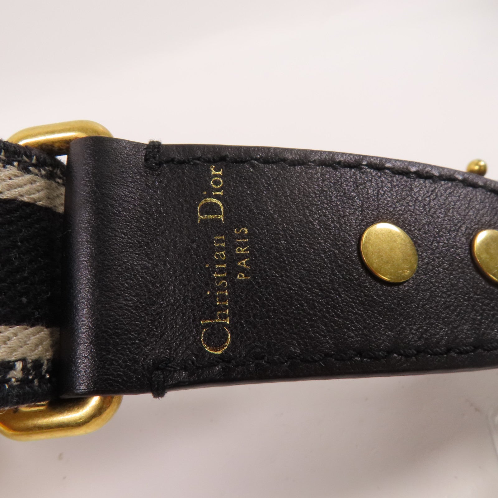 Dior 帆布Shoulder Strap金扣肩帶