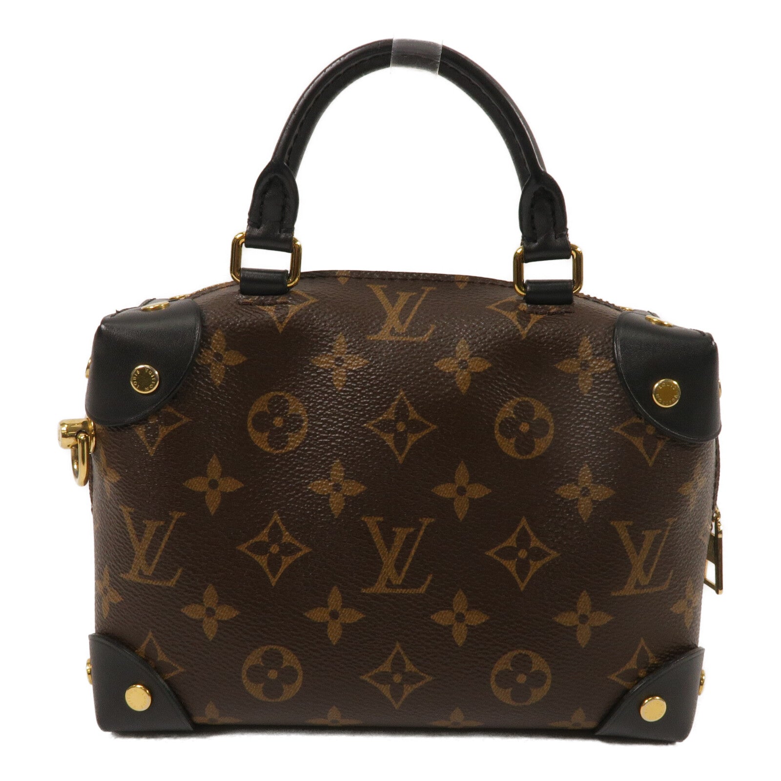 LOUIS VUITTON Monogram Petite Malle Souple手挽肩背兩用袋