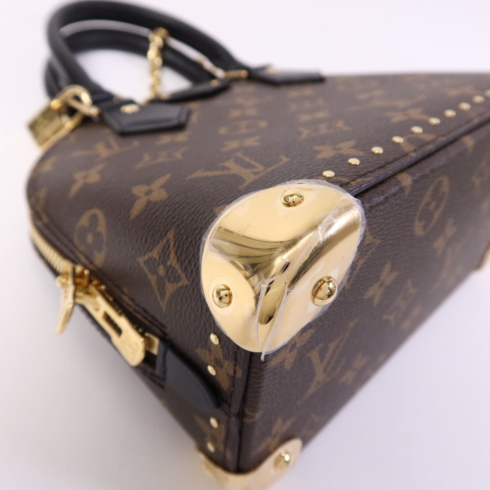 LOUIS VUITTON Monogram Alma BB金扣手挽肩背兩用袋