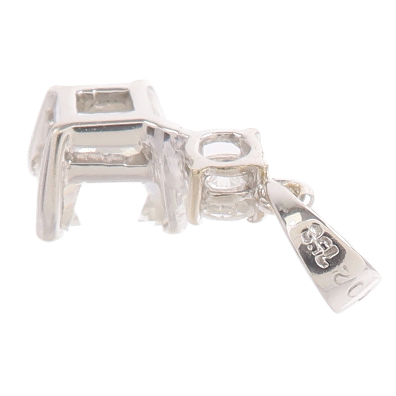 JEWELRY 18K白金Diamond Pendant Top鑽石吊墜