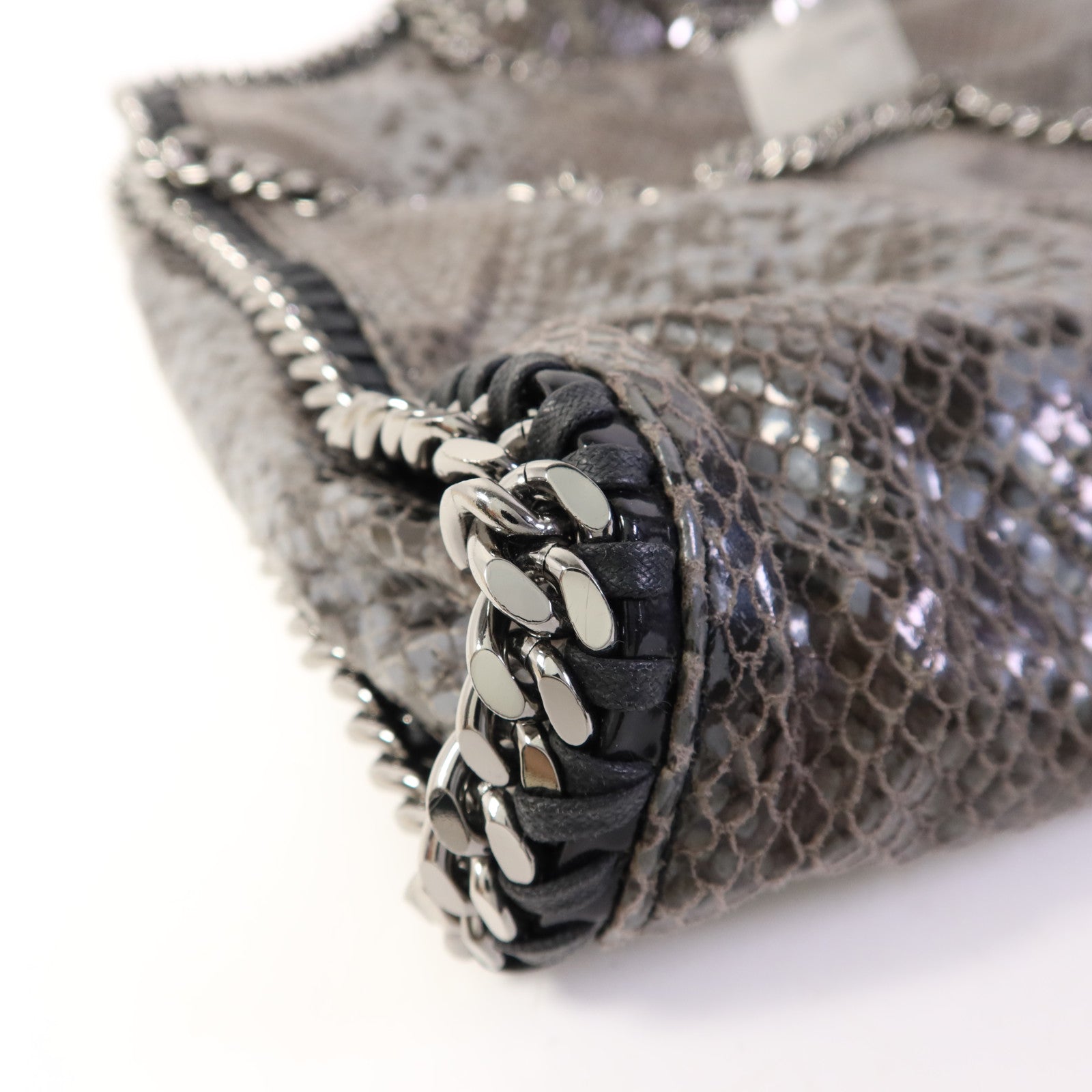 SELECTION 聚酯纖維Stella Mccartney銀扣鏈帶手挽肩背兩用袋