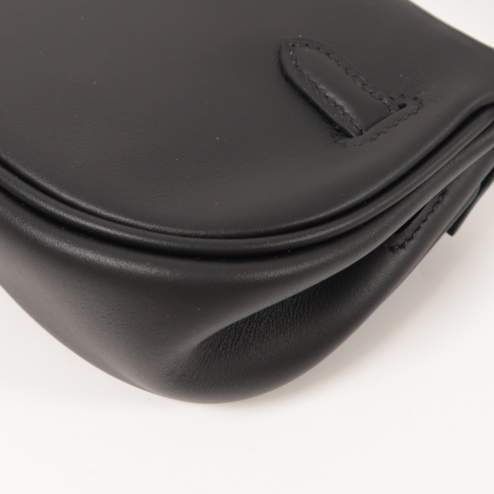 HERMES GHW Kelly Moove Shoulder Bag Swift Leather Noir
