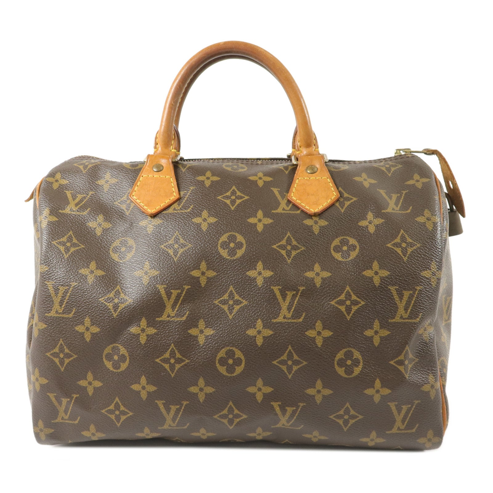 LOUIS VUITTON Monogram Speedy 30金扣手挽袋