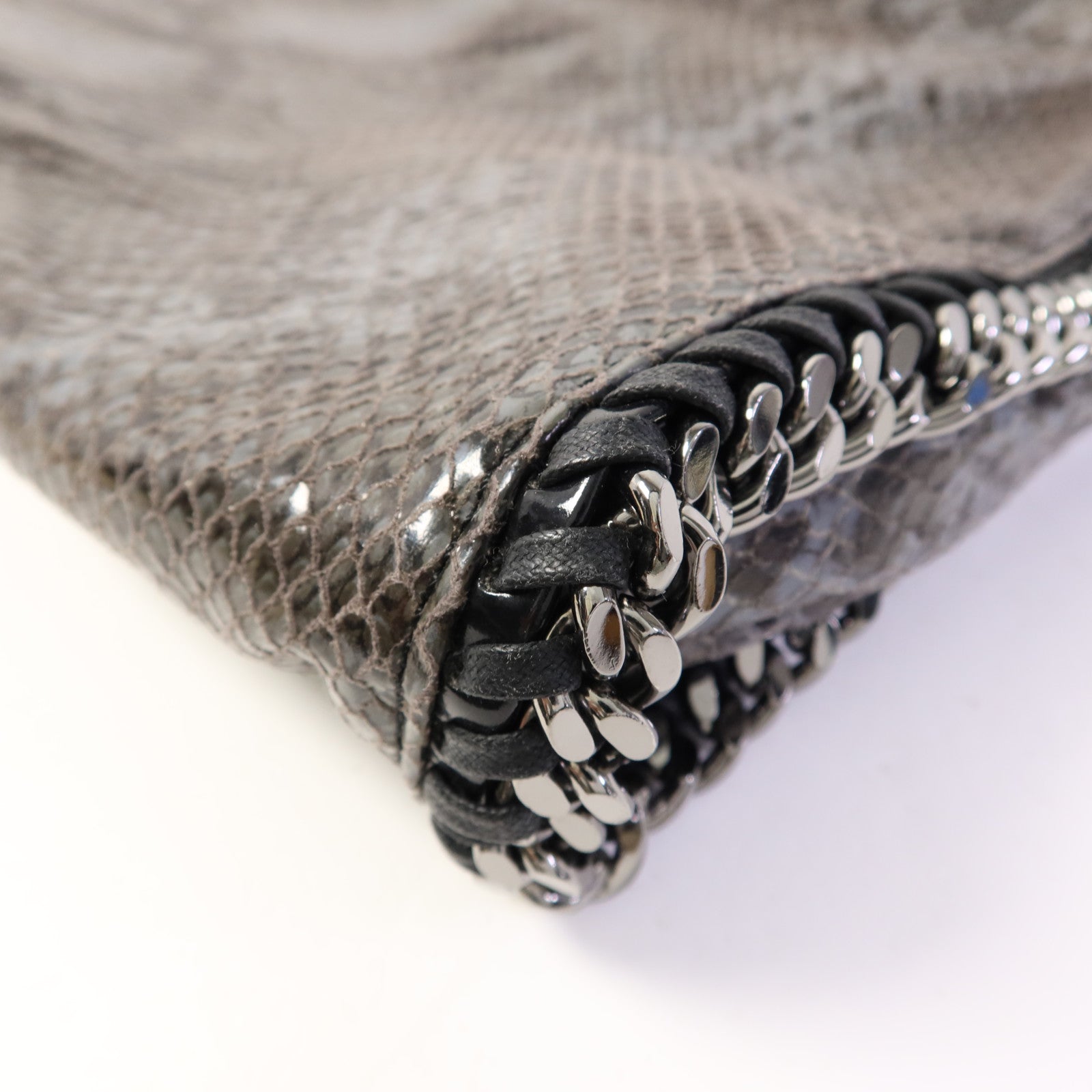 SELECTION 聚酯纖維Stella Mccartney銀扣鏈帶手挽肩背兩用袋