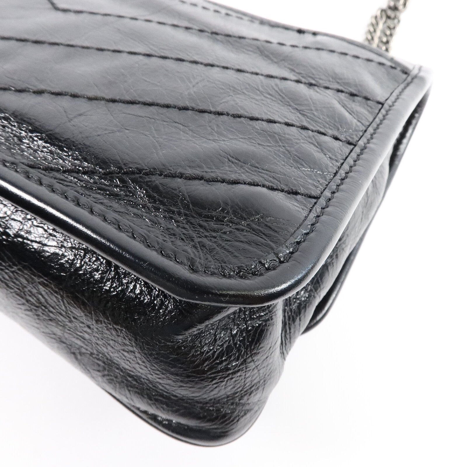 SAINT LAURENT 牛皮皮革Niki Baby鏈帶肩背袋