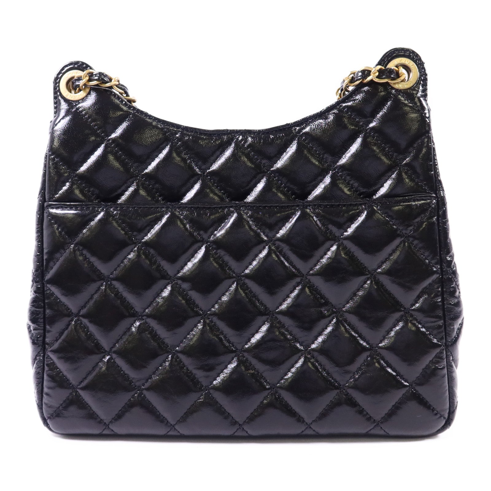 CHANEL 牛皮皮革23B Hobo Bag金扣鏈帶肩背袋