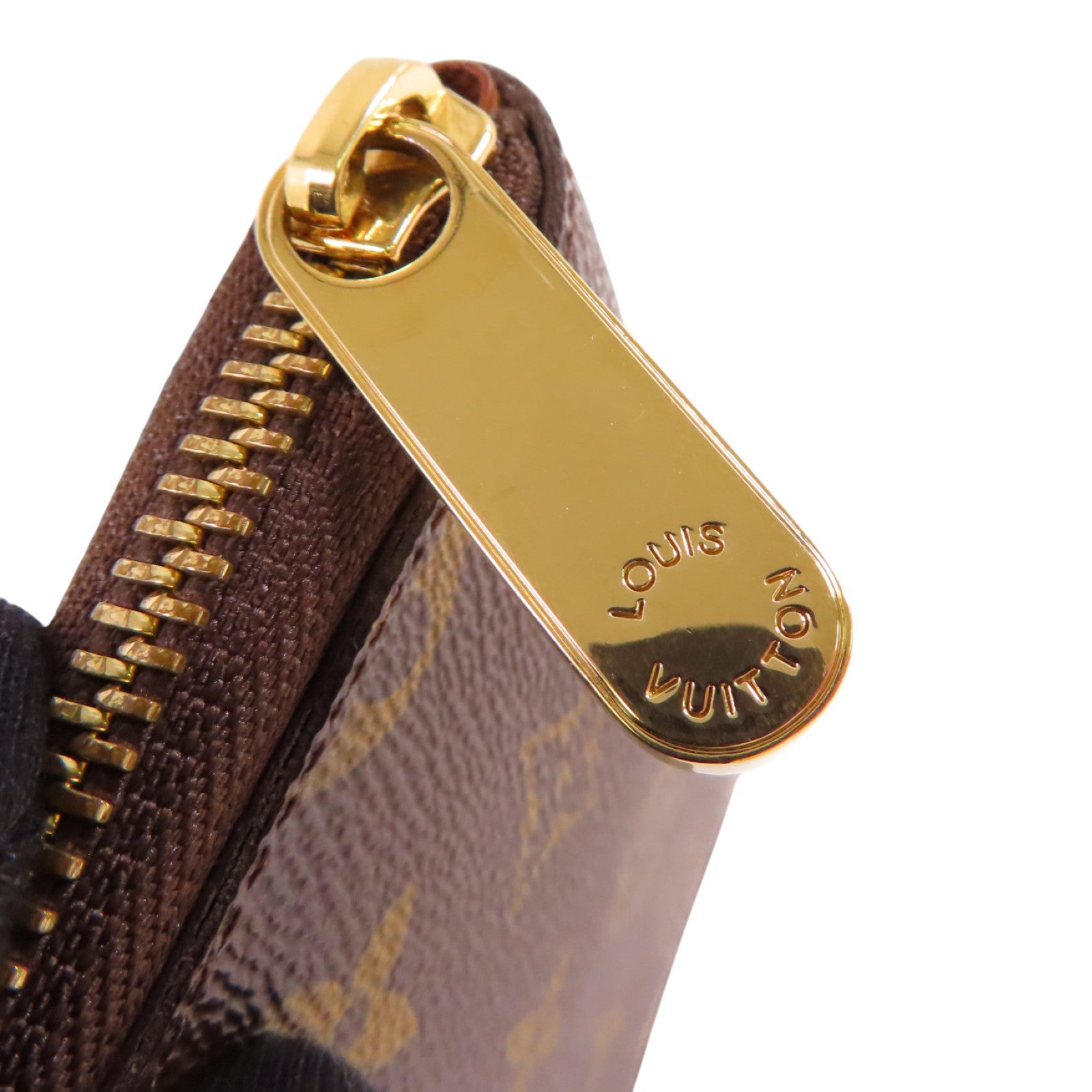 LOUIS VUITTON Monogram Zippy Compact Wallet金扣拉鏈錢包