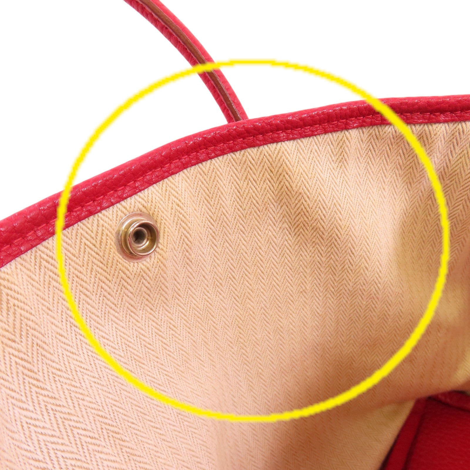 HERMES Negonda皮革Garden Party TPM Tote Bag銀扣手拿包