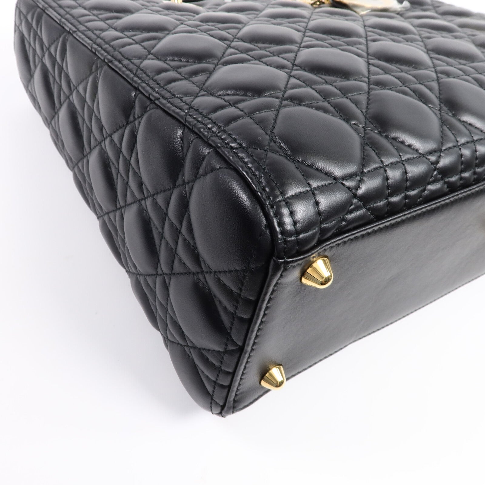 Dior 羊皮皮革Lady Dior GM手挽肩背兩用袋
