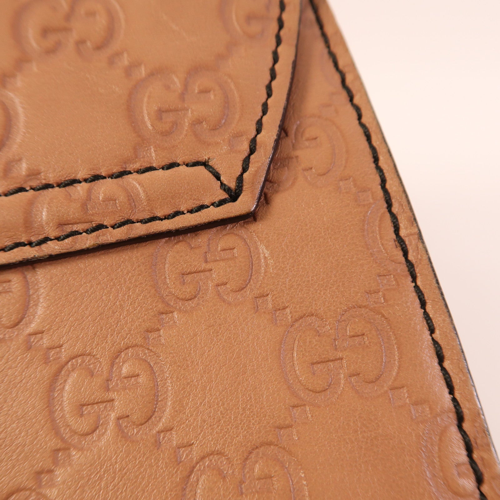 GUCCI 牛皮皮革Horsebit Shoulder Bag金扣鏈帶肩背袋