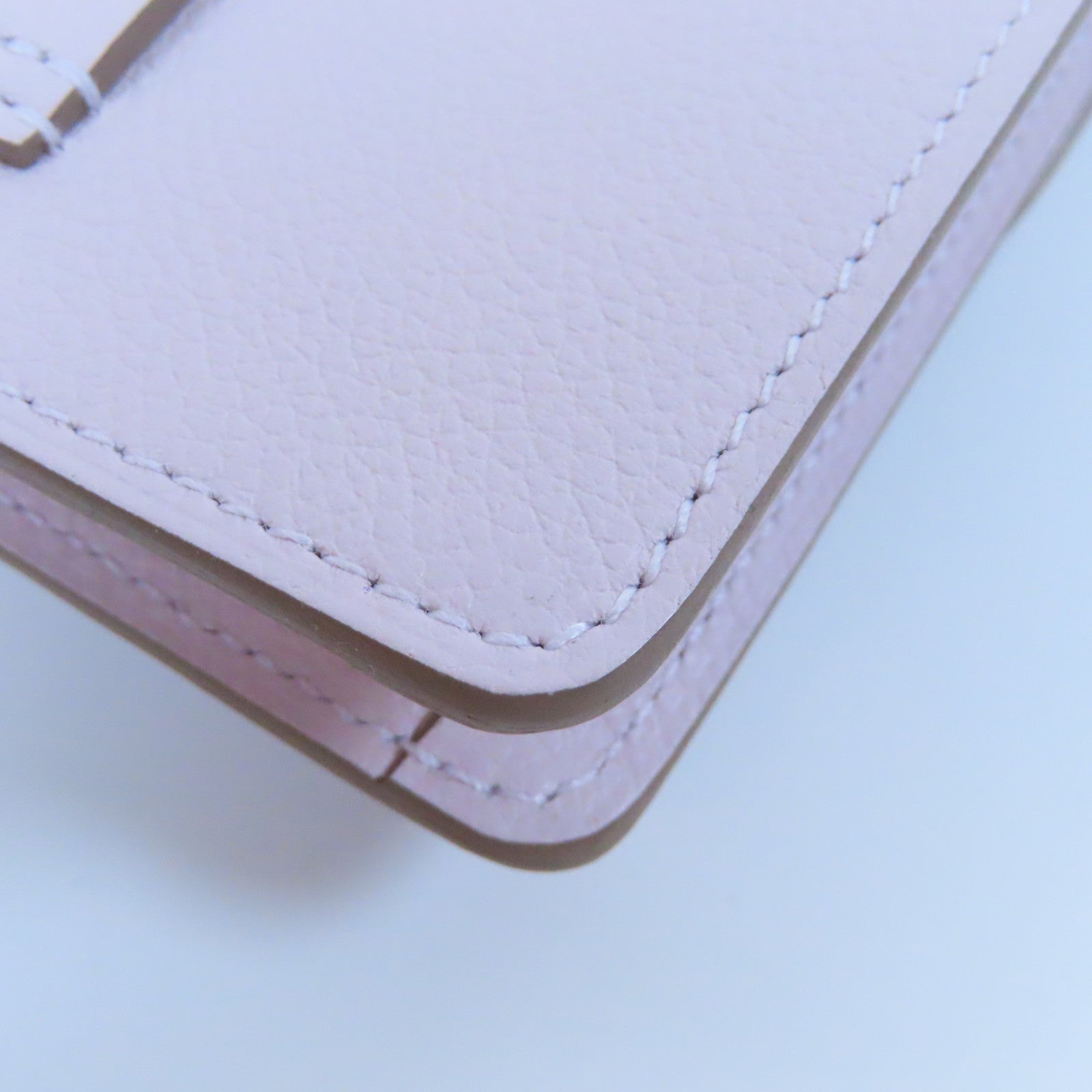HERMES **【激減優惠】Evercolor皮革Roulis Slim銀扣錢包Mauve Sylvestre錦葵紫色