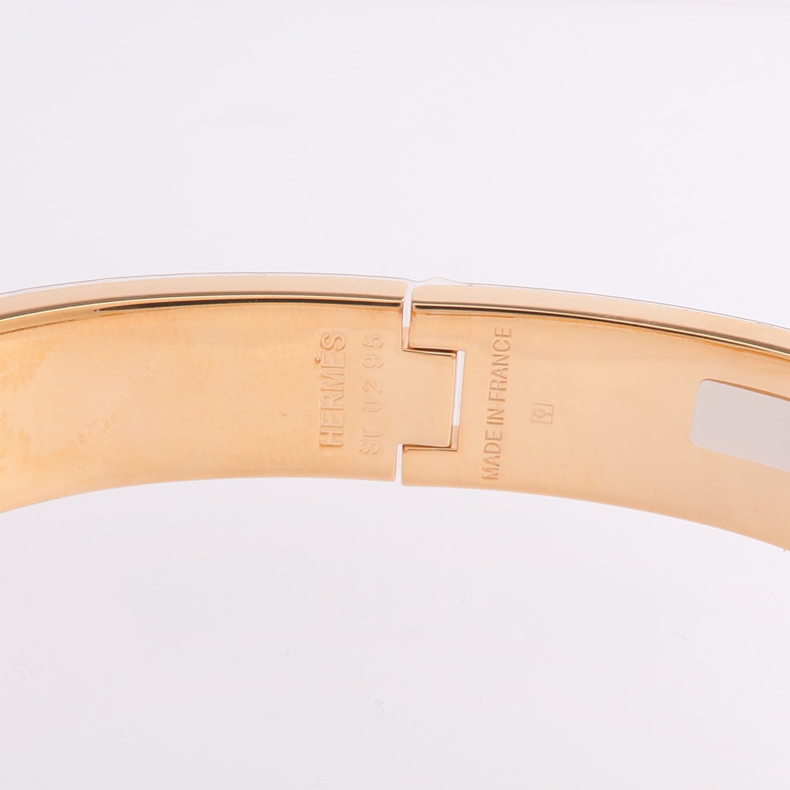 HERMES 金屬/琺瑯Clic H Bracelet手鐲Noir