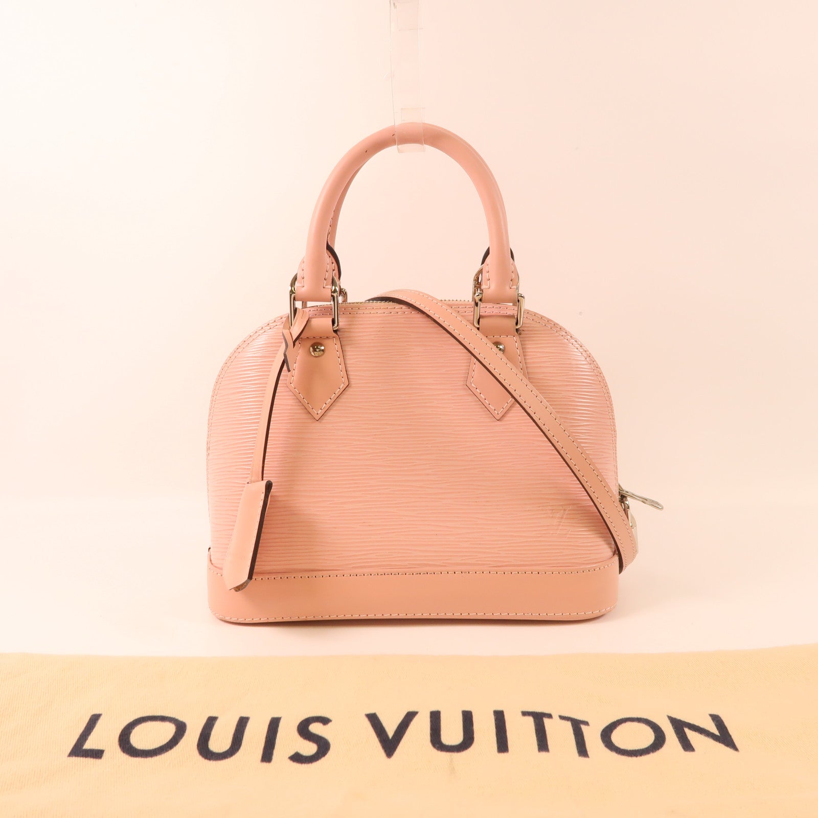 LOUIS VUITTON Epi Alma BB銀扣手挽肩背兩用袋