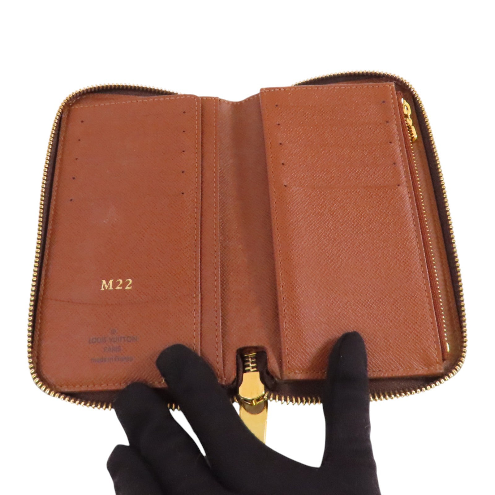 LOUIS VUITTON Monogram Zippy Compact Wallet金扣拉鏈錢包