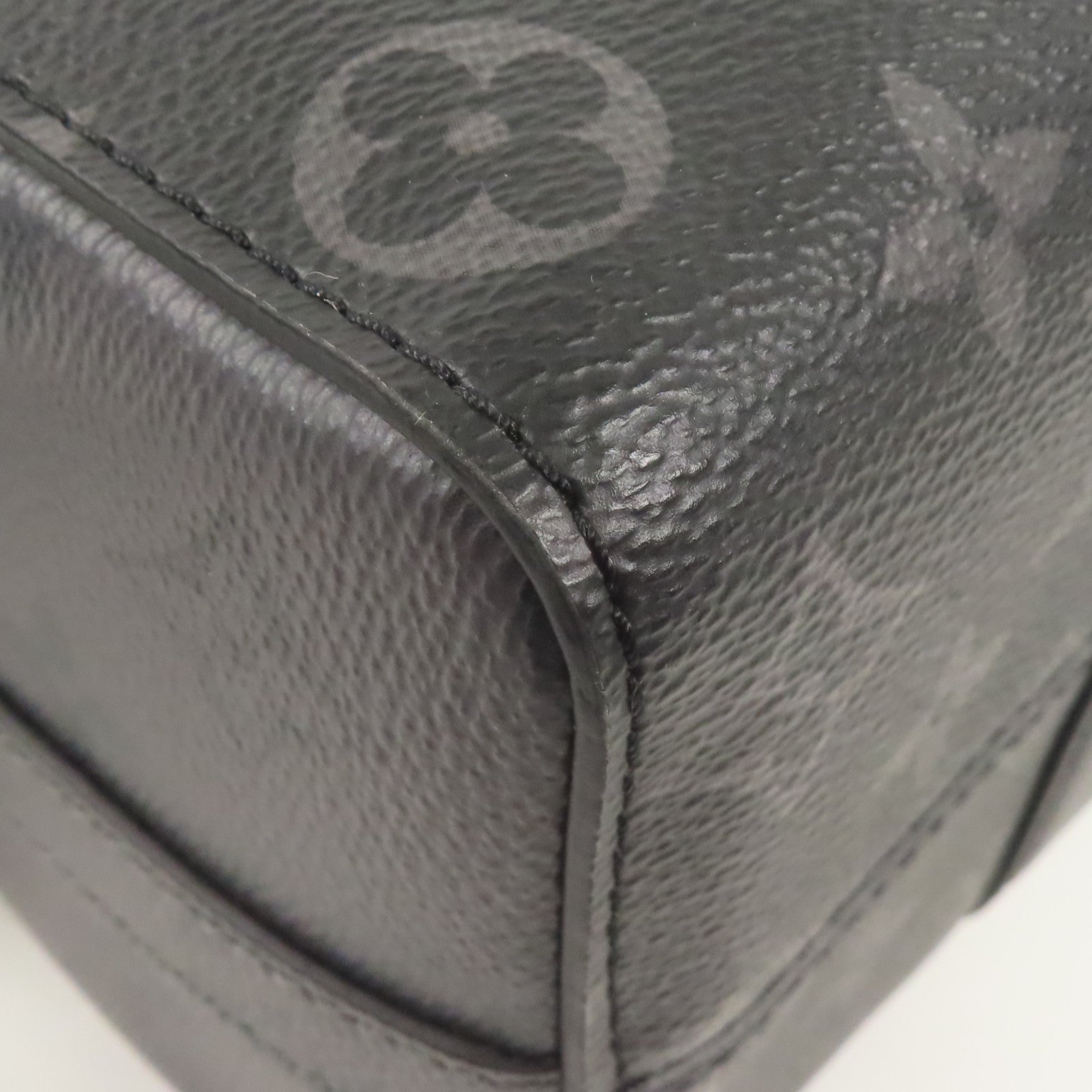 LOUIS VUITTON Monogram Eclipse City Keepall銀扣手挽肩背兩用袋