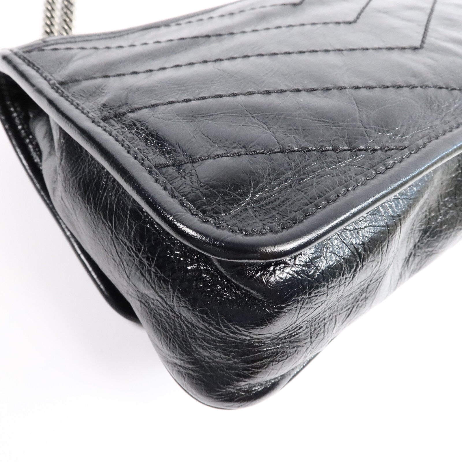 SAINT LAURENT 牛皮皮革Niki Baby鏈帶肩背袋