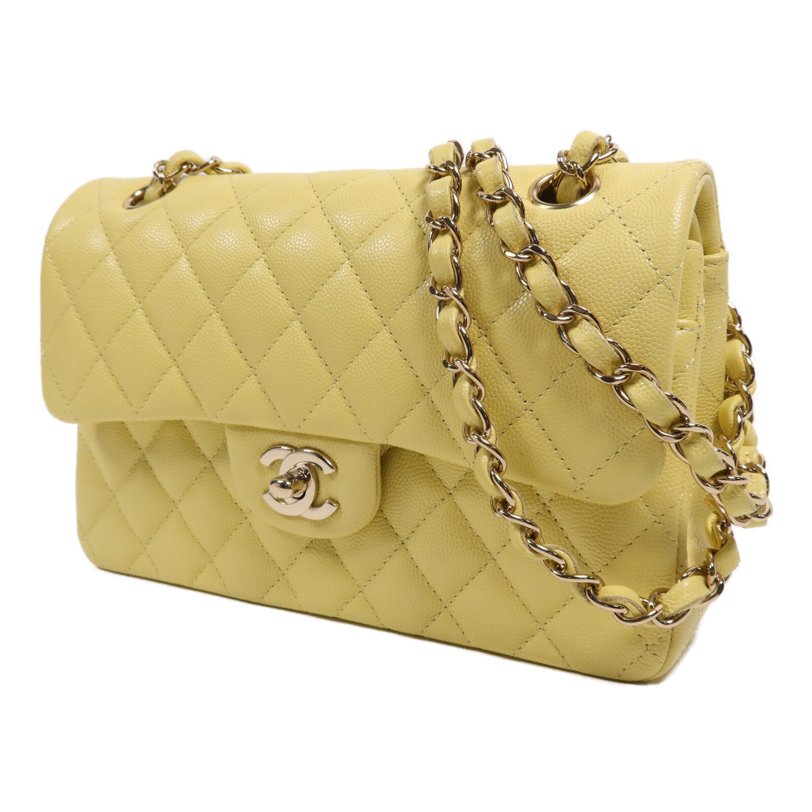 CHANEL 牛皮皮革Classic 23金扣鏈帶肩背袋