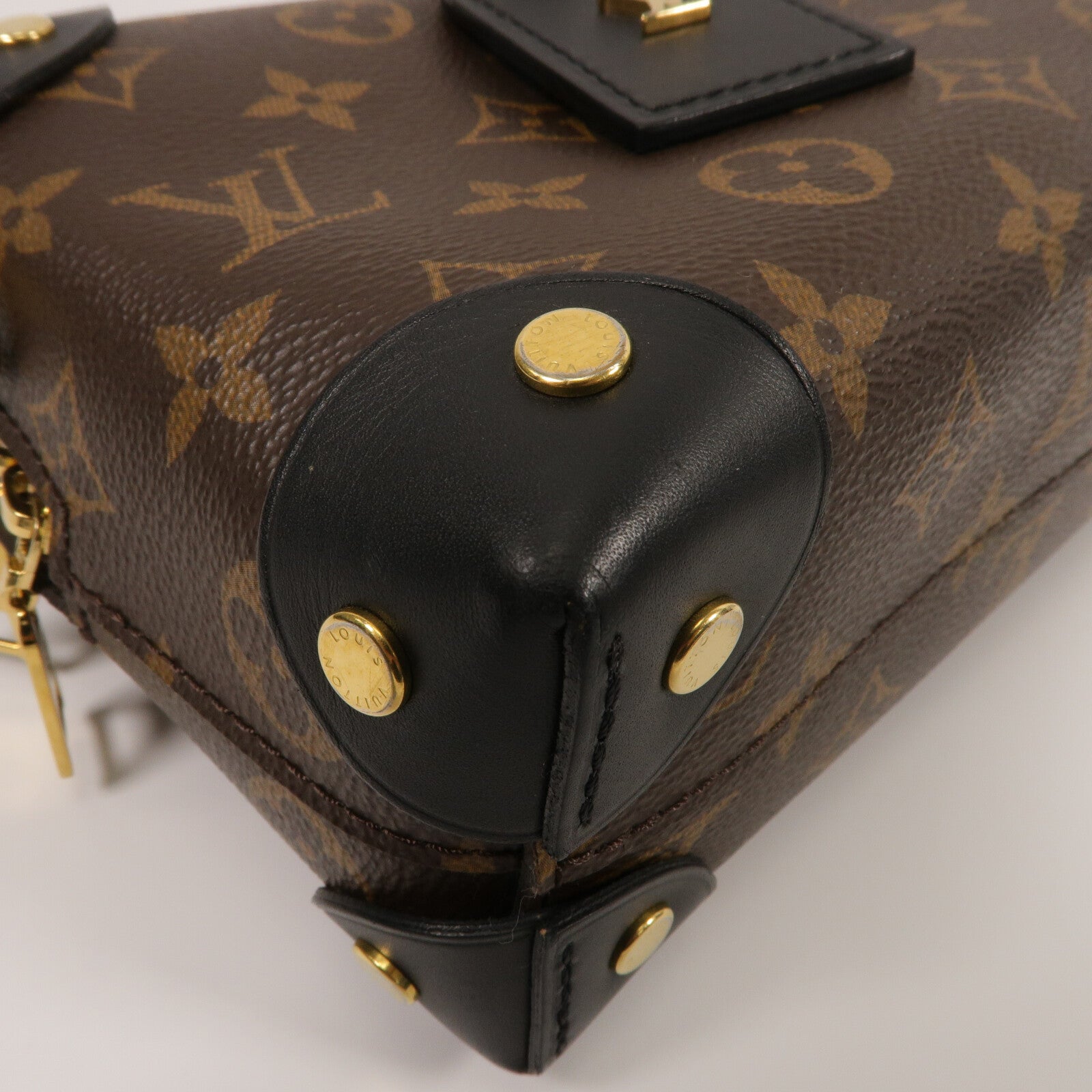 LOUIS VUITTON Monogram Petite Malle Souple手挽肩背兩用袋