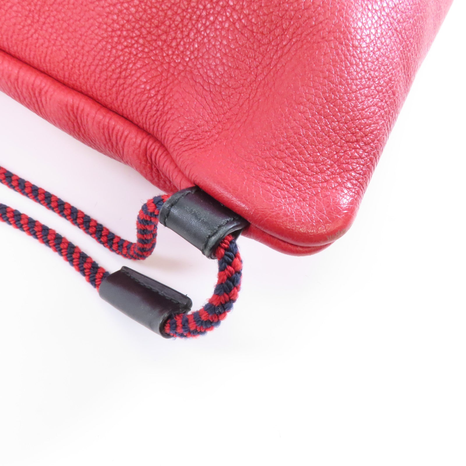 GUCCI 【激減優惠】牛皮皮革Backpack背包紅色