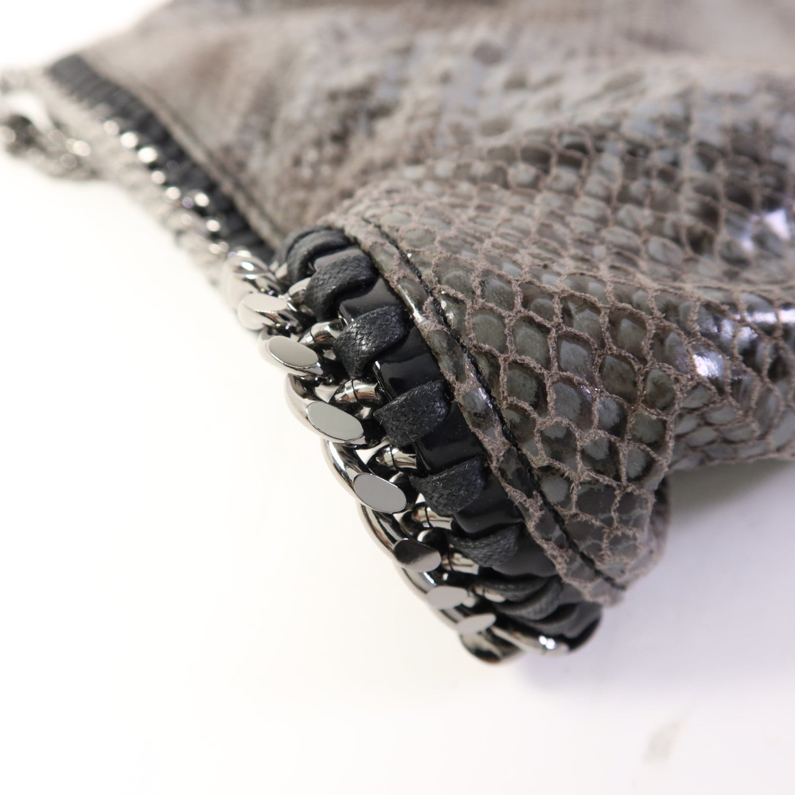 SELECTION 聚酯纖維Stella Mccartney銀扣鏈帶手挽肩背兩用袋