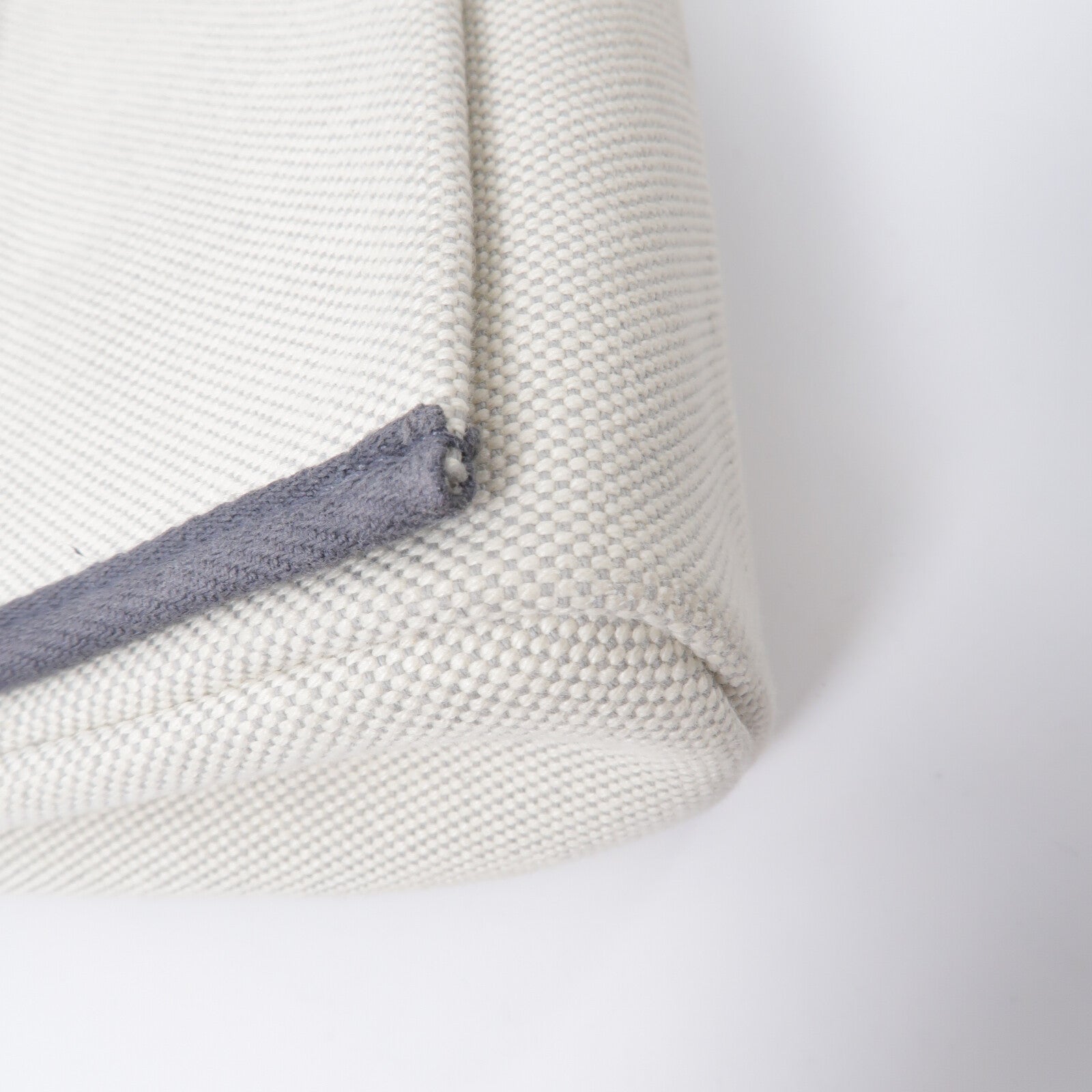 HERMES 帆布Mini Herbag肩背袋Ardoise/Beige