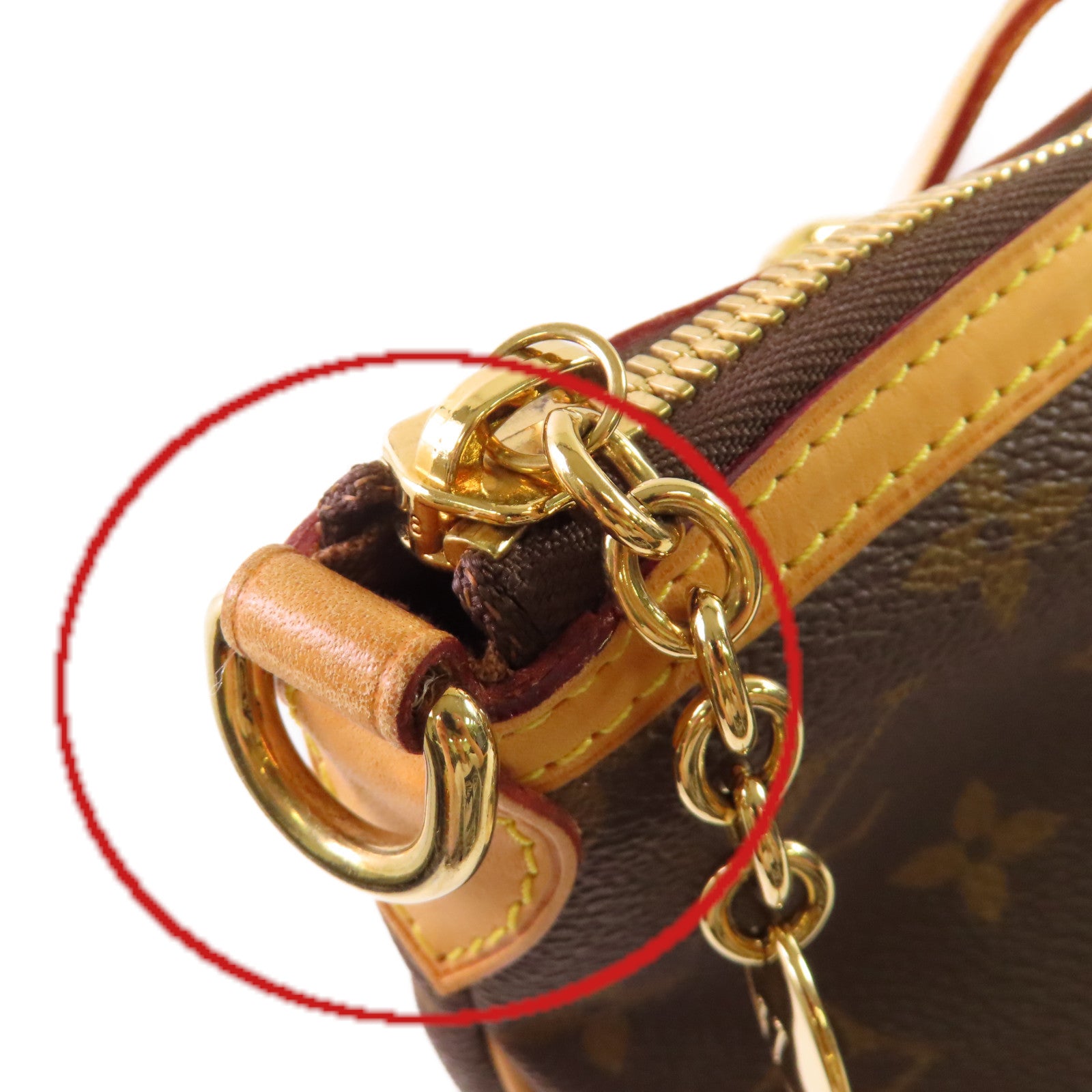 LOUIS VUITTON Monogram Palermo GM Shoulder Bag金扣肩背袋啡色