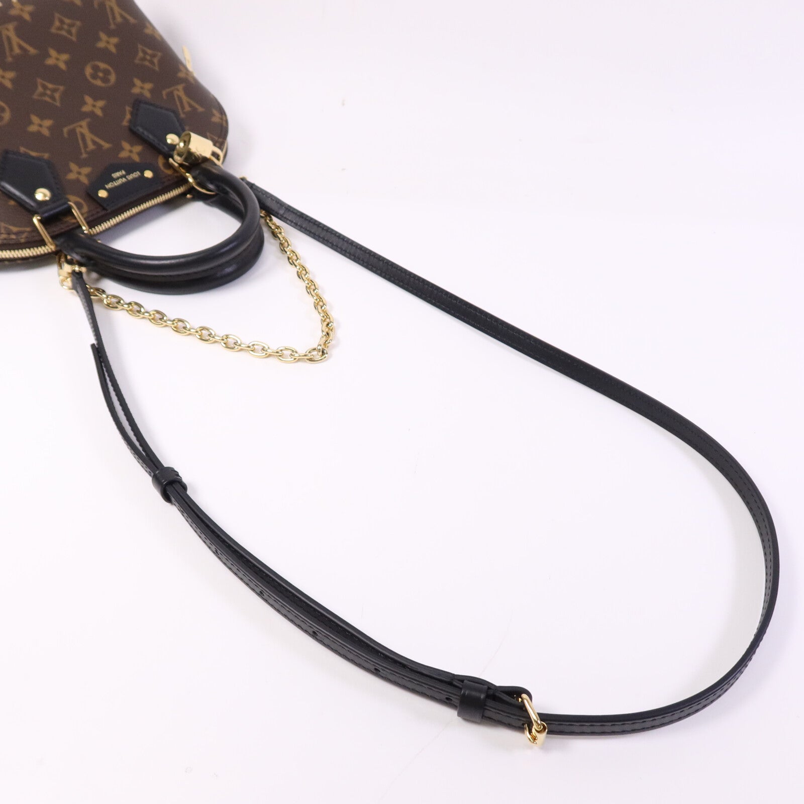LOUIS VUITTON Monogram Alma BB金扣手挽肩背兩用袋
