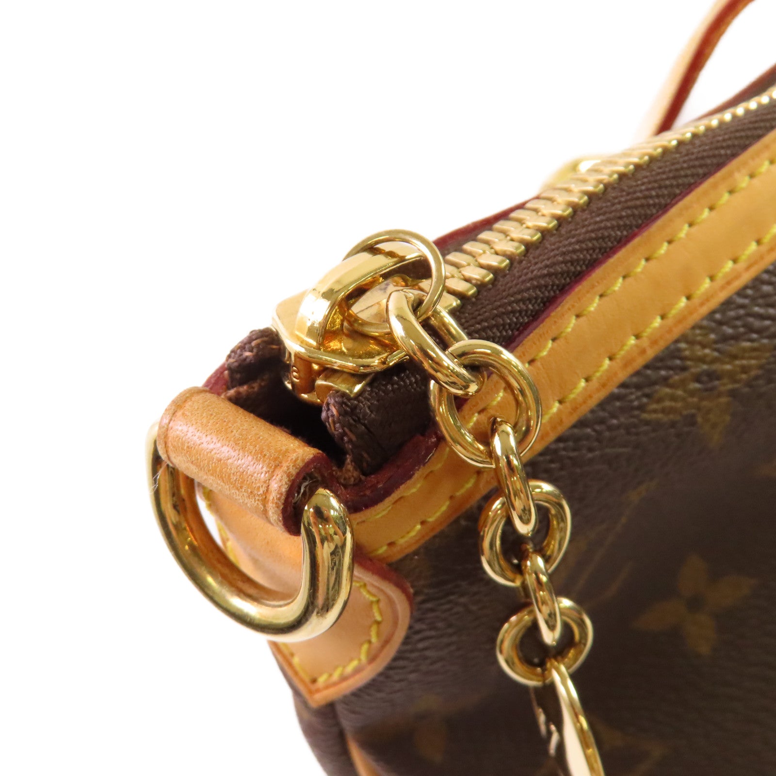 LOUIS VUITTON Monogram Palermo GM Shoulder Bag金扣肩背袋啡色