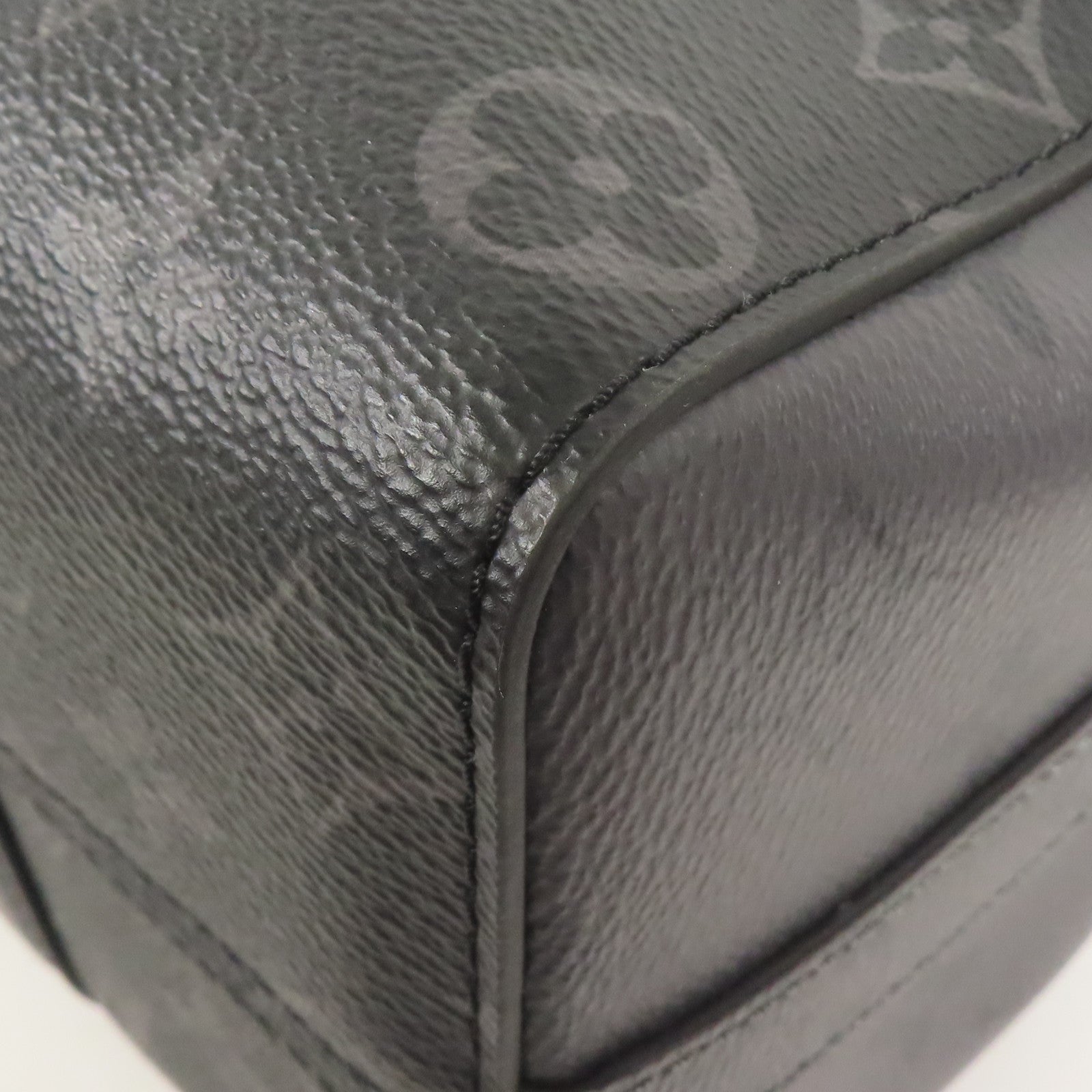 LOUIS VUITTON Monogram Eclipse City Keepall銀扣手挽肩背兩用袋