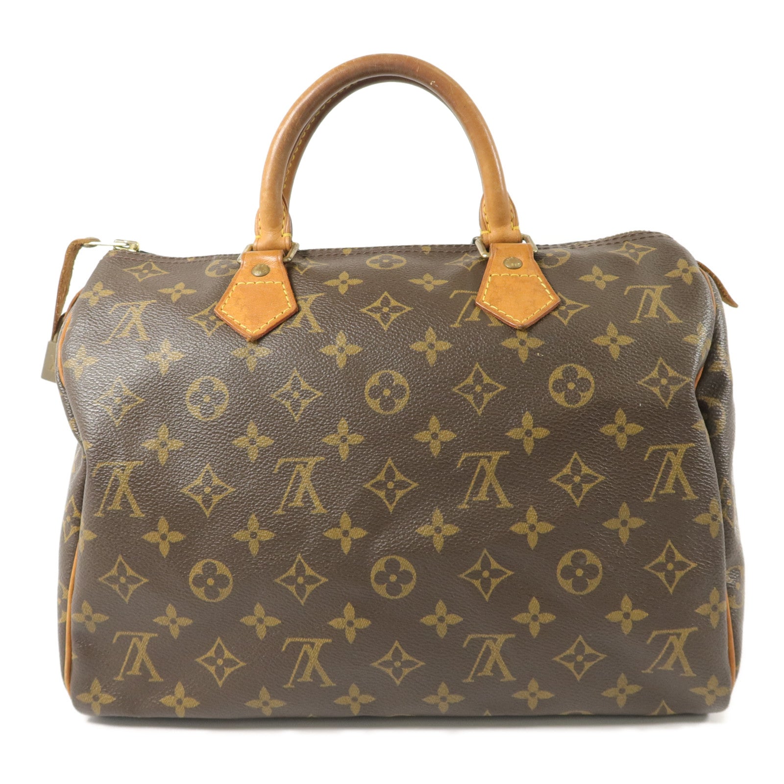 LOUIS VUITTON Monogram Speedy 30金扣手挽袋