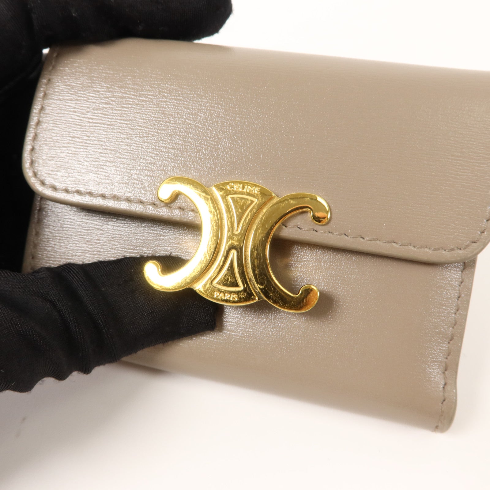 CELINE 牛皮皮革Compact Wallet with Coin Purse錢包