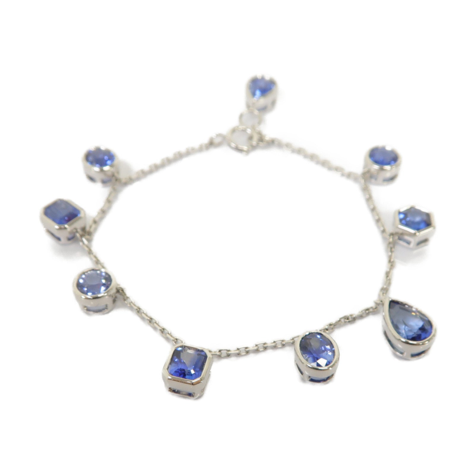 JEWELRY 18K白金Sapphire Bracelet 6.25ct藍寶石手鏈