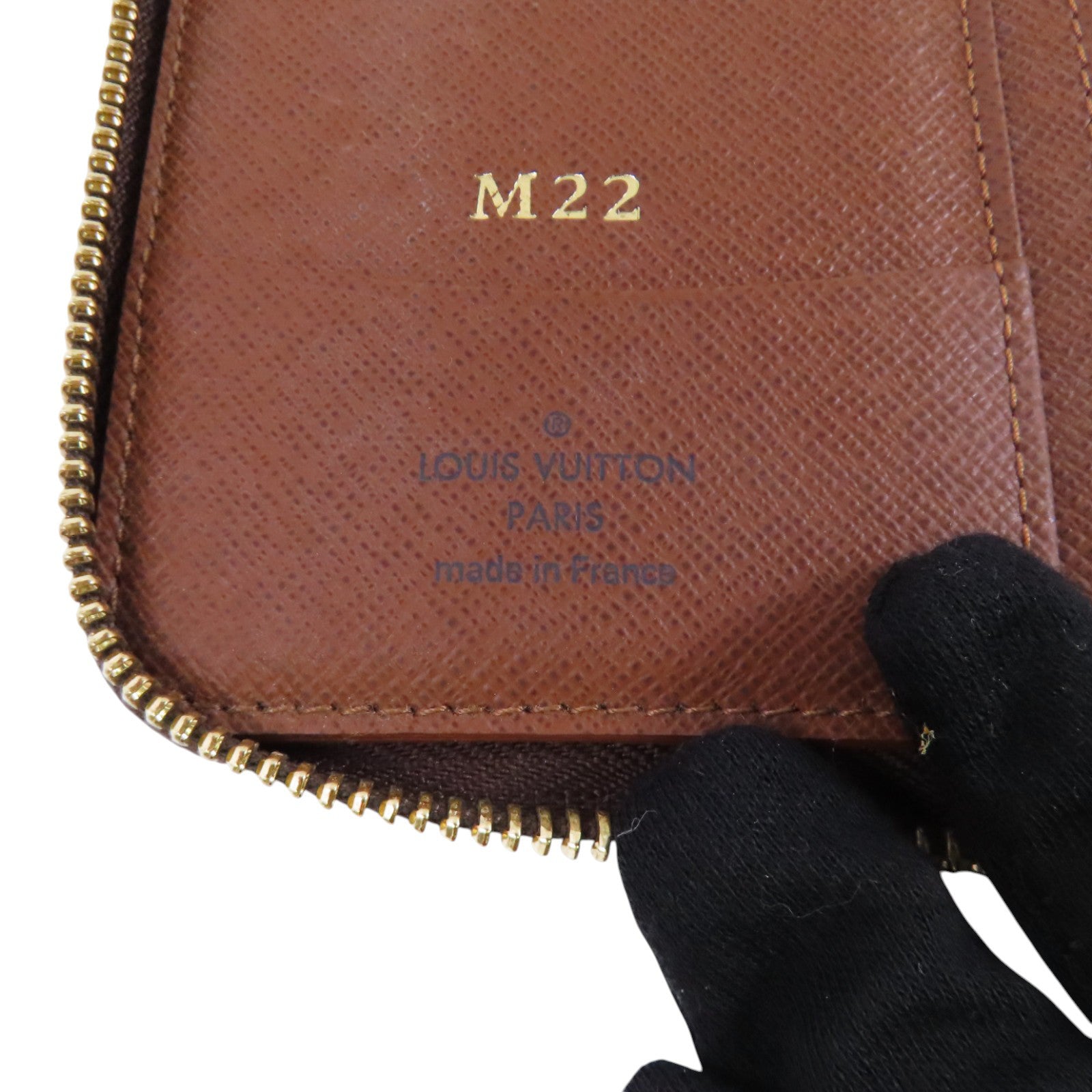 LOUIS VUITTON Monogram Zippy Compact Wallet金扣拉鏈錢包