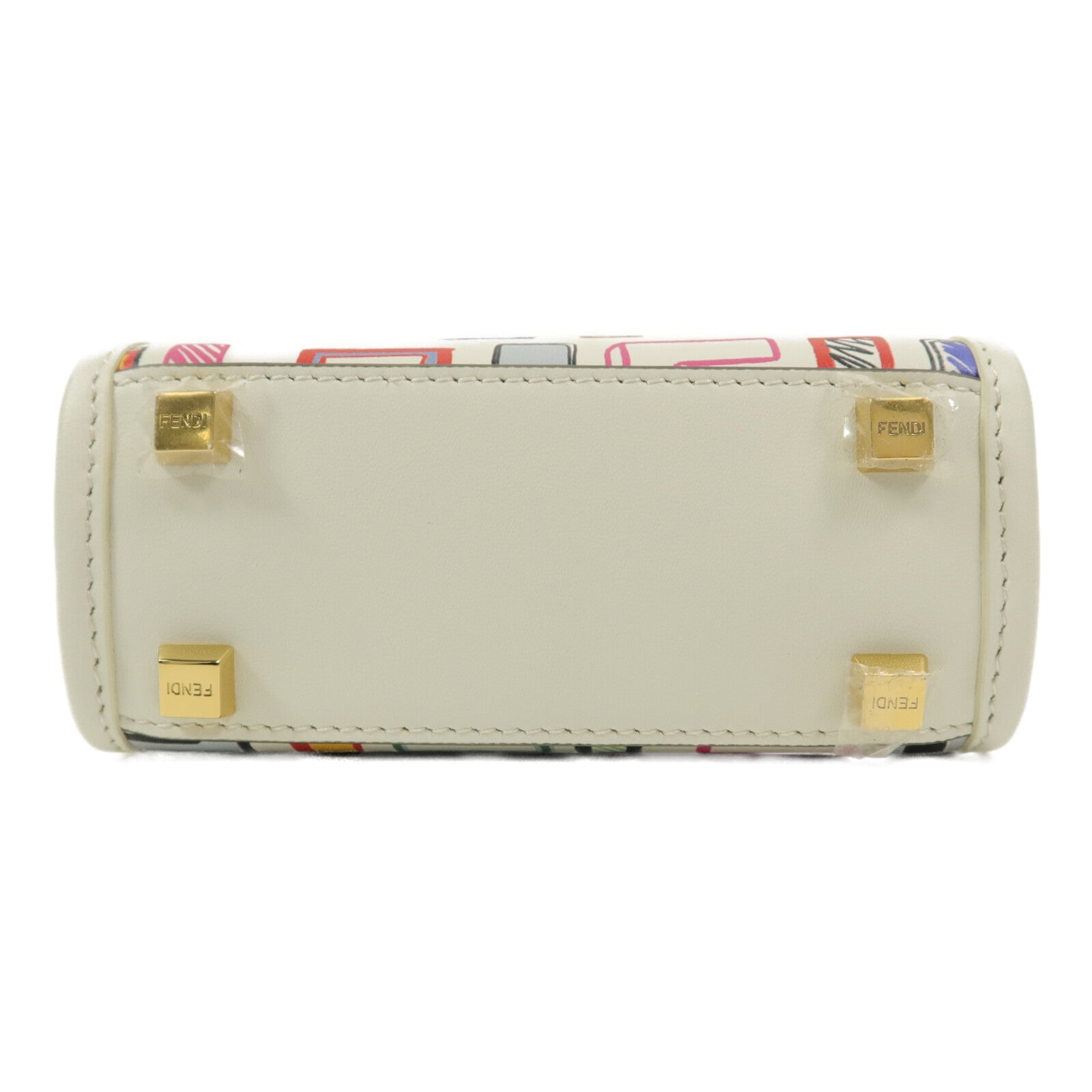 FENDI 牛皮皮革Mini Sunshine Shopper手挽肩背兩用袋