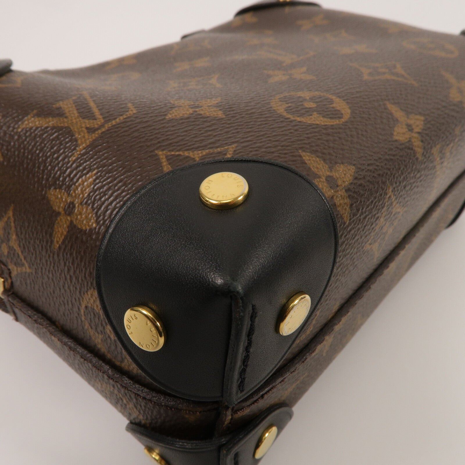 LOUIS VUITTON Monogram Petite Malle Souple手挽肩背兩用袋