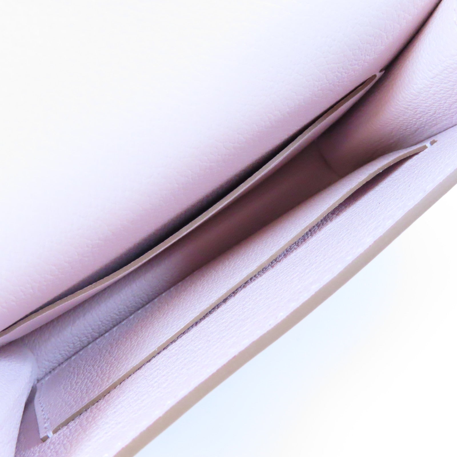 HERMES **【激減優惠】Evercolor皮革Roulis Slim銀扣錢包Mauve Sylvestre錦葵紫色