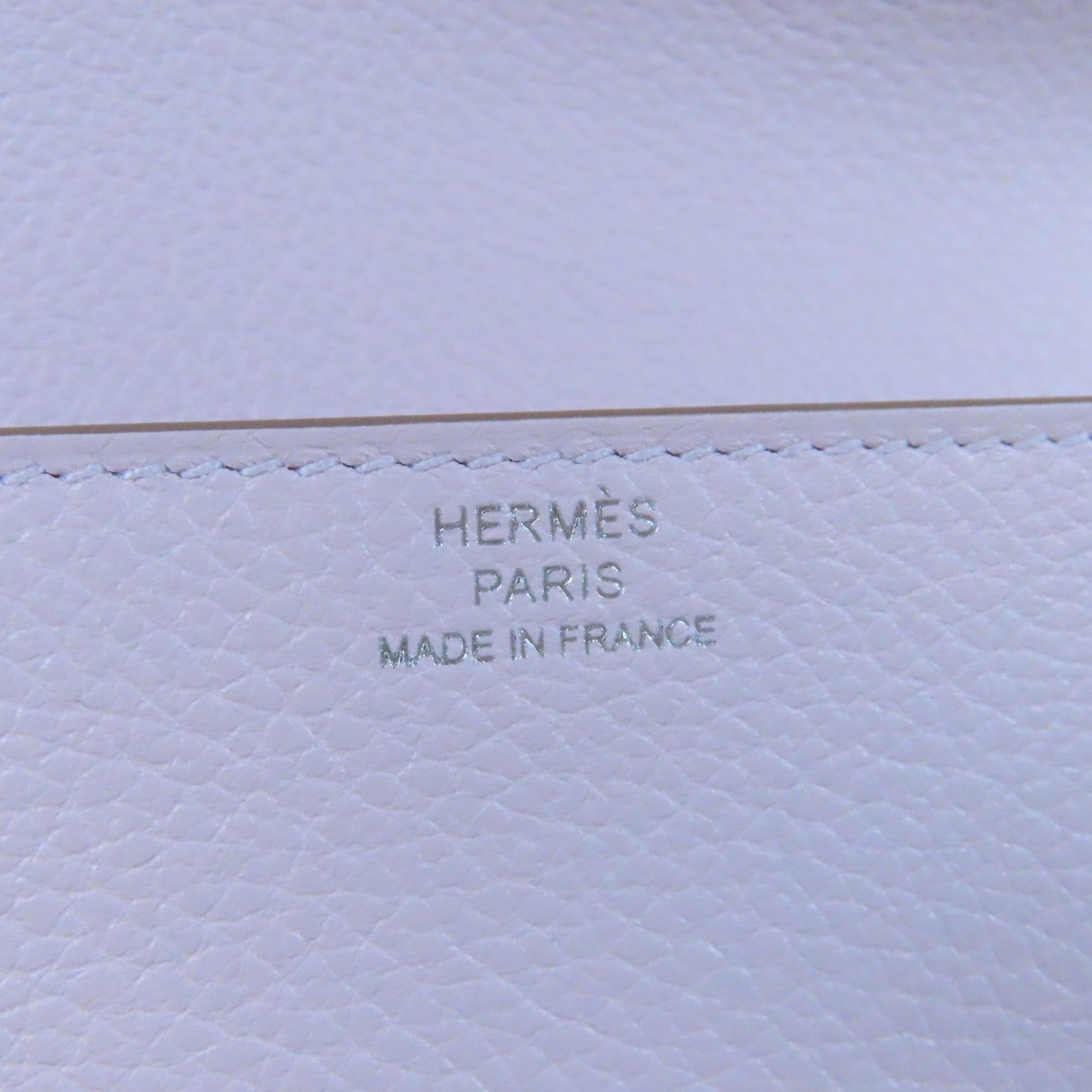 HERMES **【激減優惠】Evercolor皮革Roulis Slim銀扣錢包Mauve Sylvestre錦葵紫色
