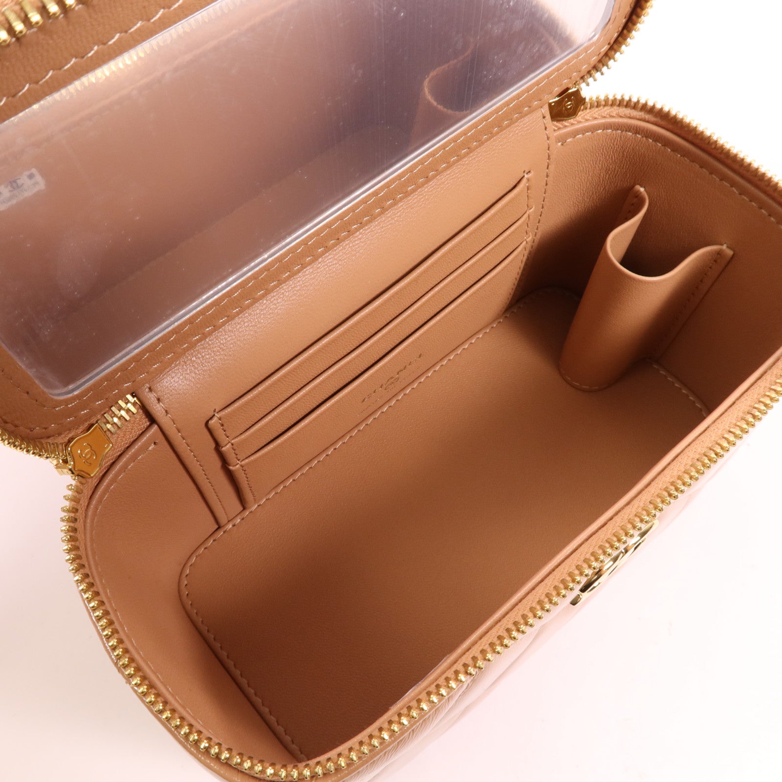 CHANEL 羊皮皮革Vanity Bag金扣手挽肩背兩用袋