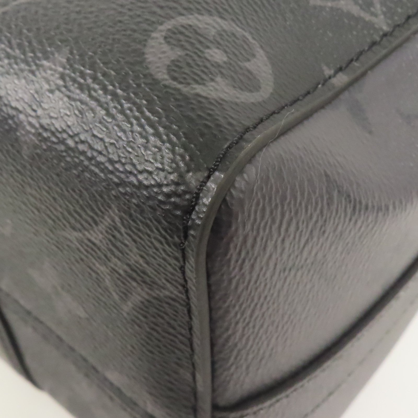 LOUIS VUITTON Monogram Eclipse City Keepall銀扣手挽肩背兩用袋