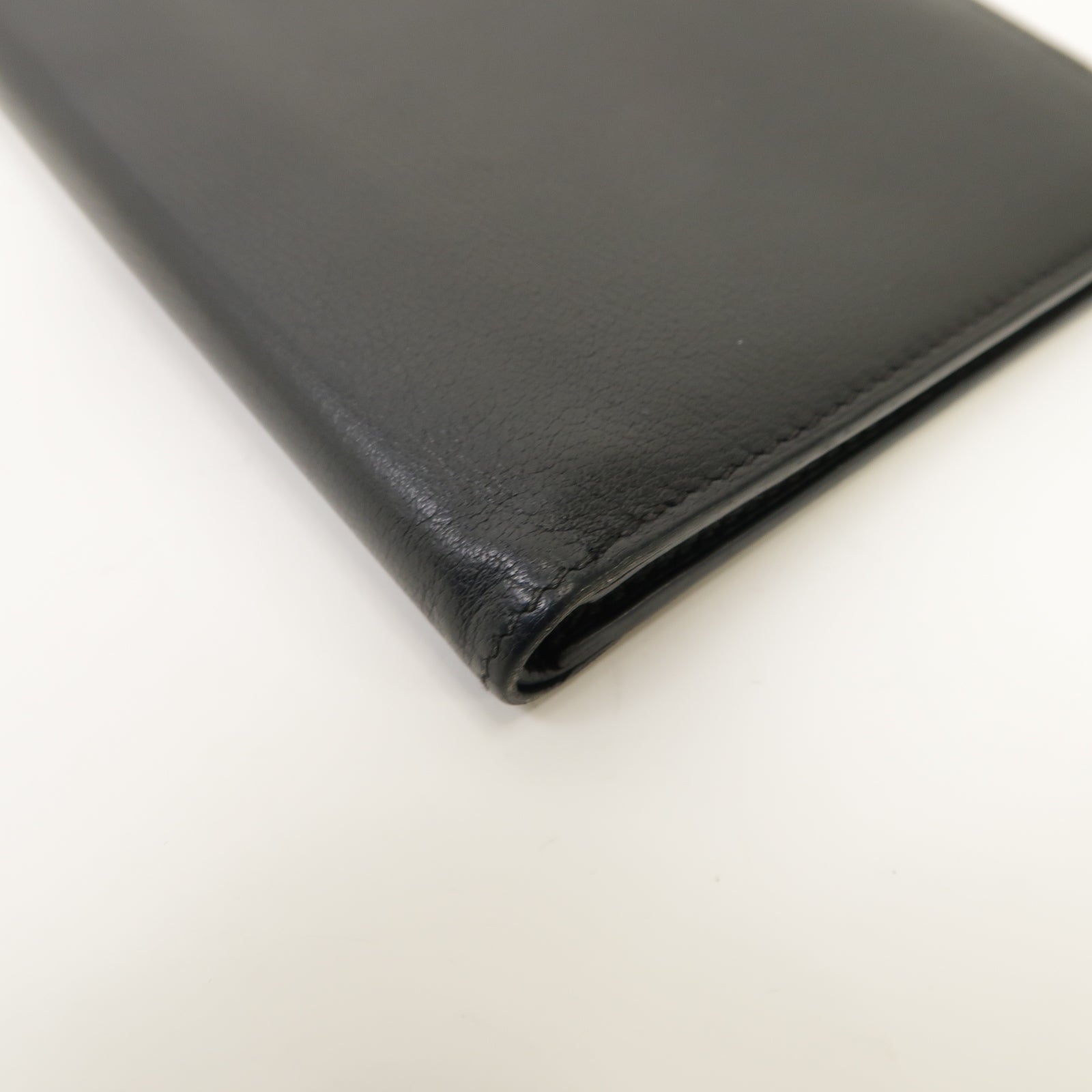 HERMES 【激減優惠】Swift皮革Bi-Fold Wallet銀扣折叠錢包黑色