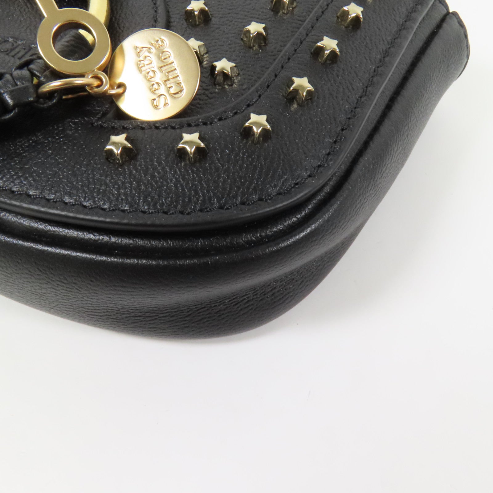 SEE BY CHLOE 牛皮皮革Shoulder Bag金扣肩背袋