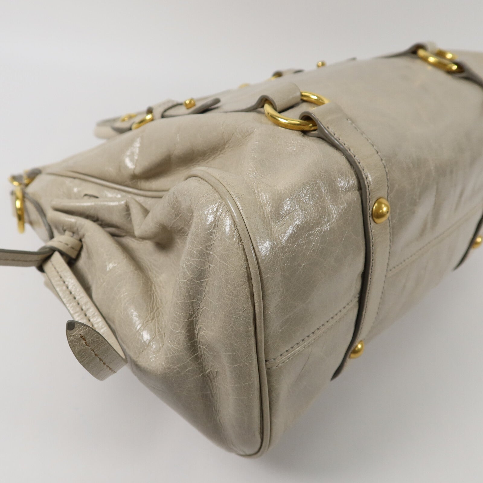 Miu Miu 牛皮皮革Vitello Lux Bow Bag手挽肩背兩用袋