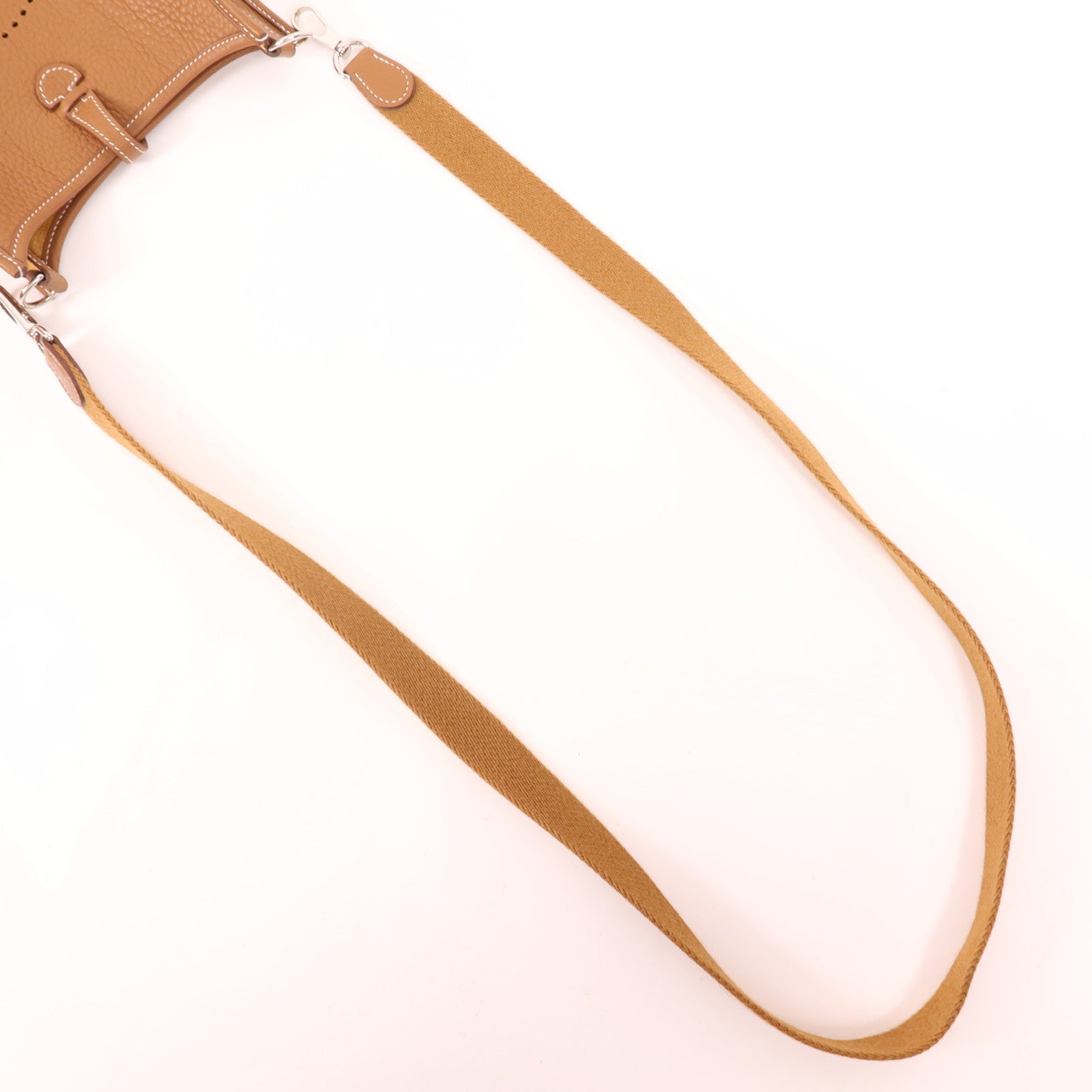HERMES Togo皮革Evelyne TPM肩背袋Gold