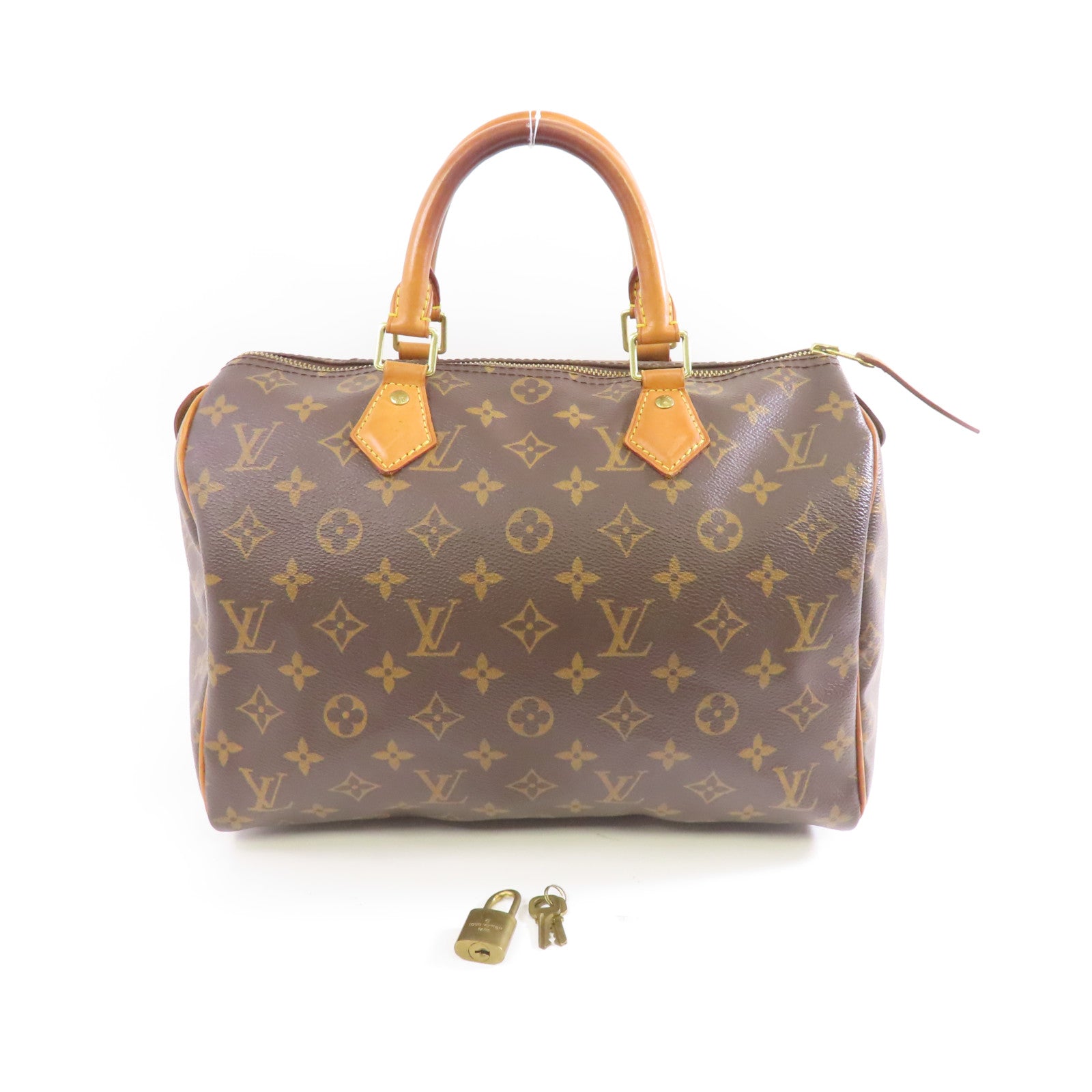 LOUIS VUITTON 【激減優惠】Monogram Speedy 30金扣手挽袋棕色