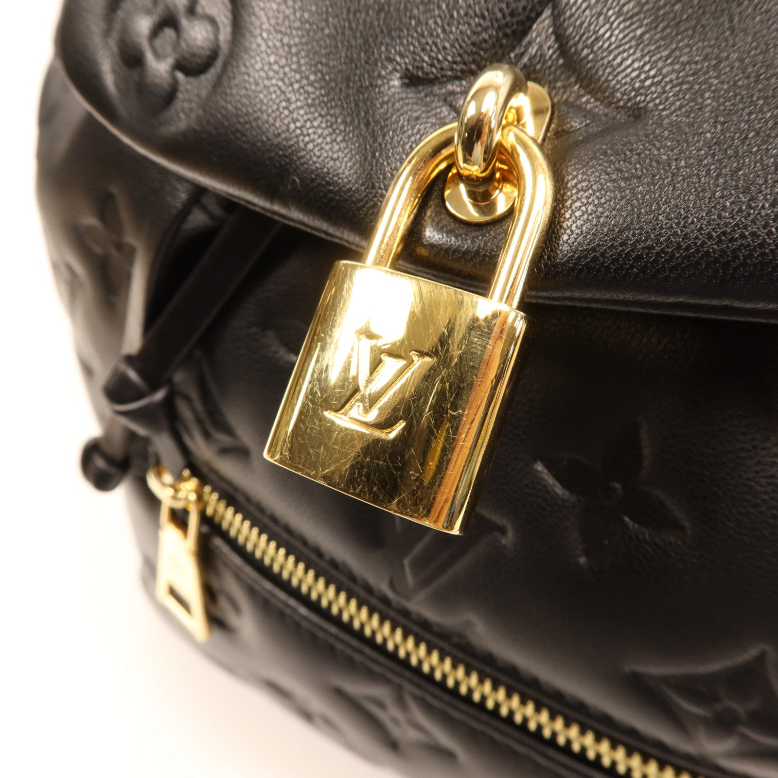 LOUIS VUITTON Monogram Embossed Coussin Backpack PM金扣背包