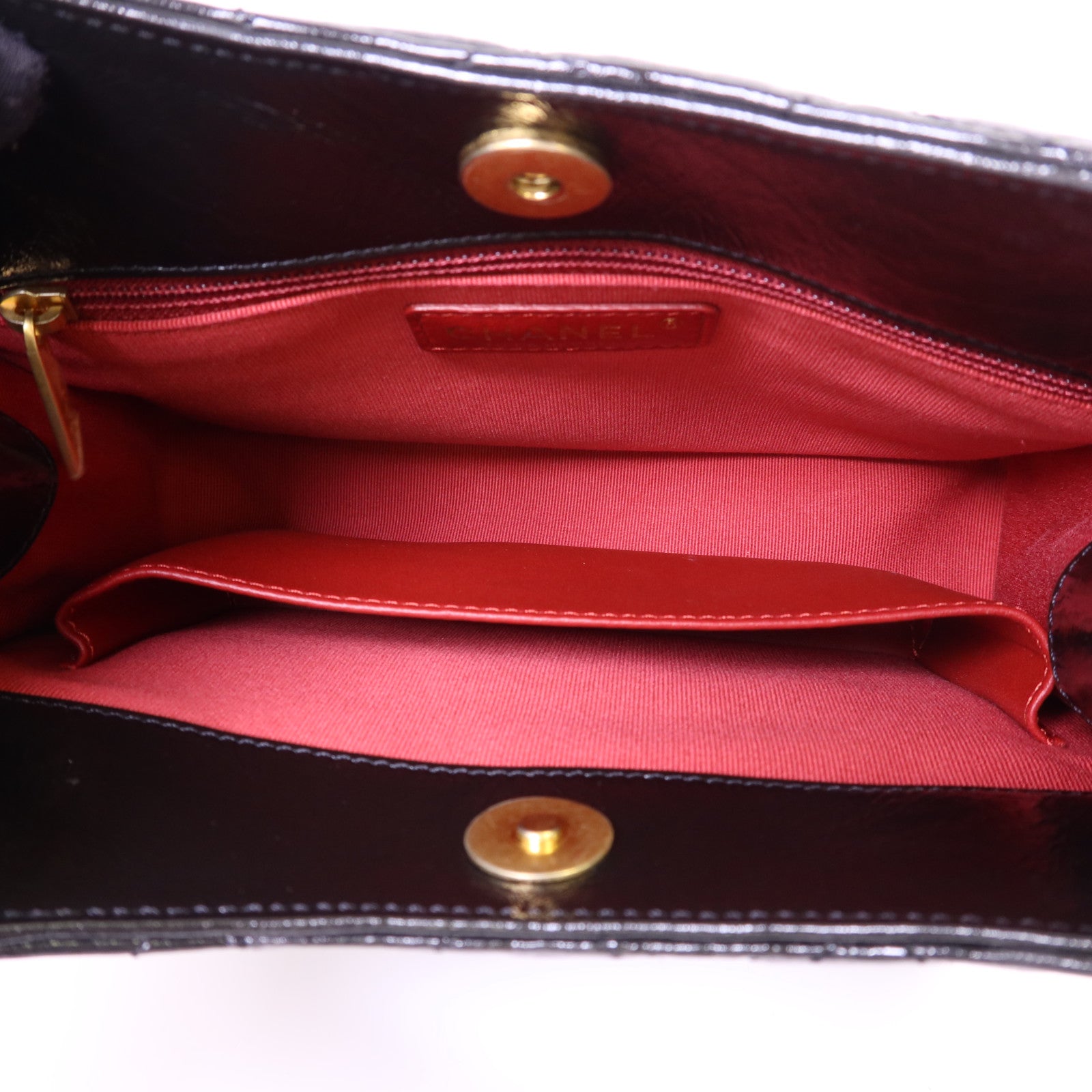 CHANEL 牛皮皮革23B Hobo Bag金扣鏈帶肩背袋