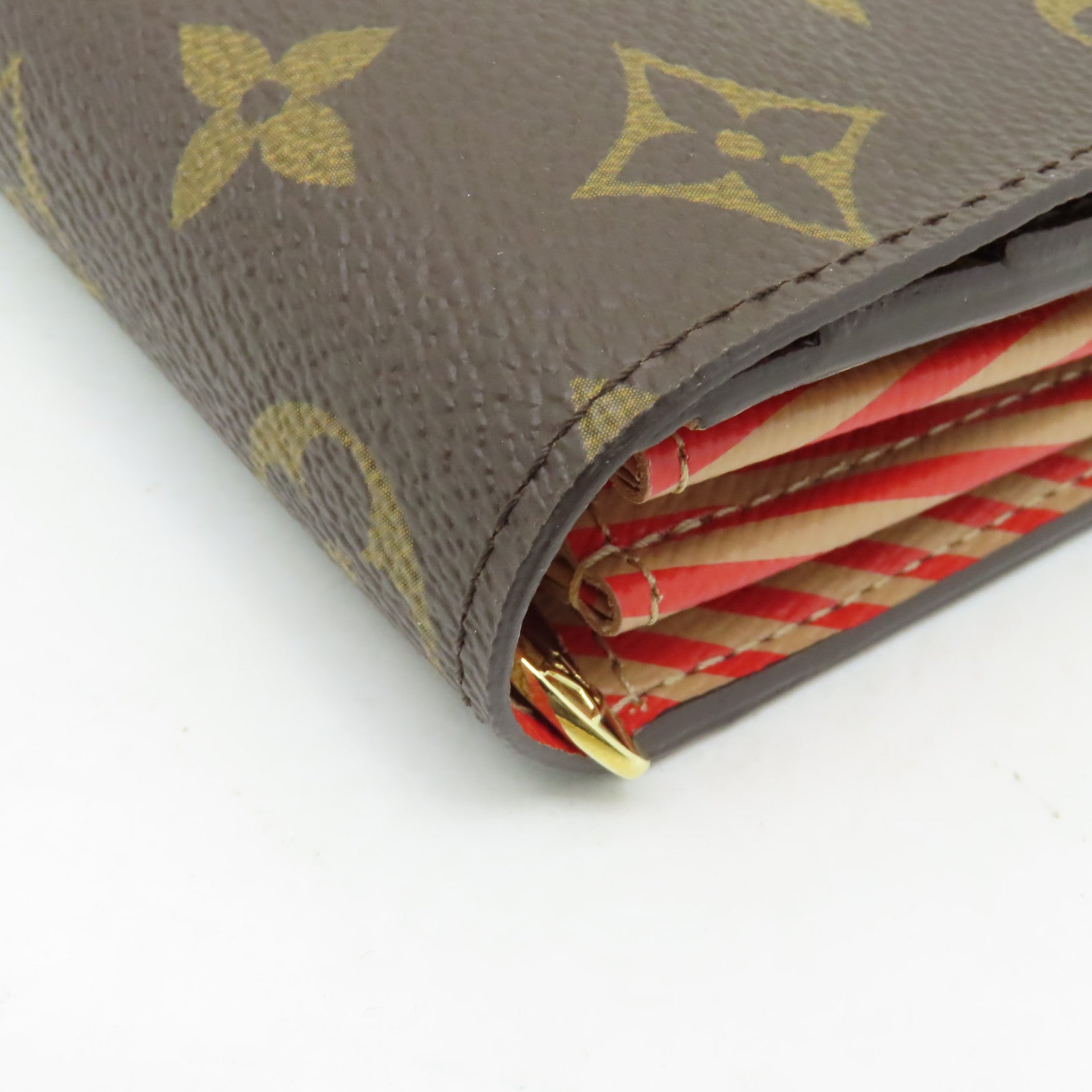 LOUIS VUITTON 【激減優惠】Monogram Portefeuille Sarah Trunk Motti Zip金扣長錢包棕色