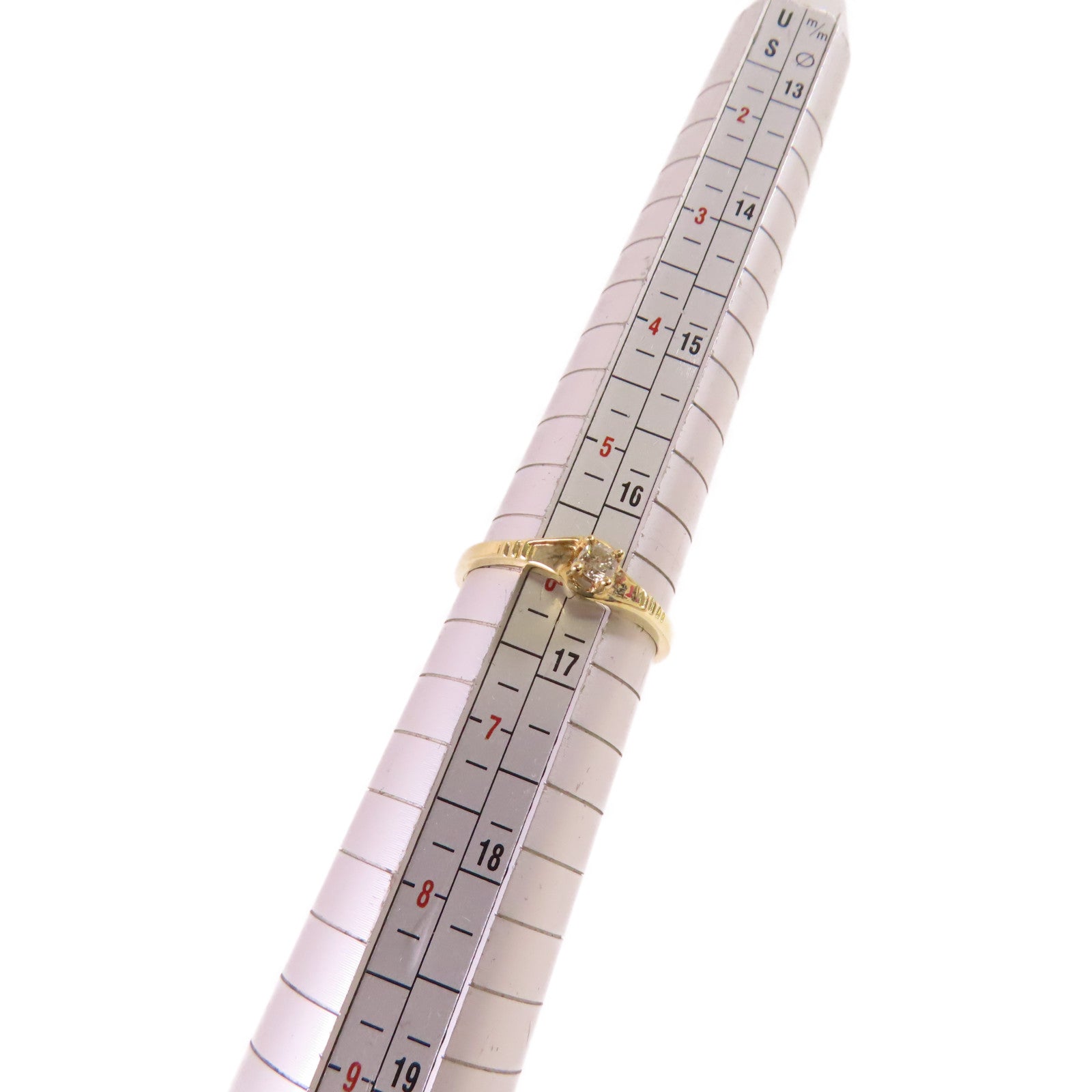 JEWELRY 18K黃金/鑽石Diamond Ring戒指US#6