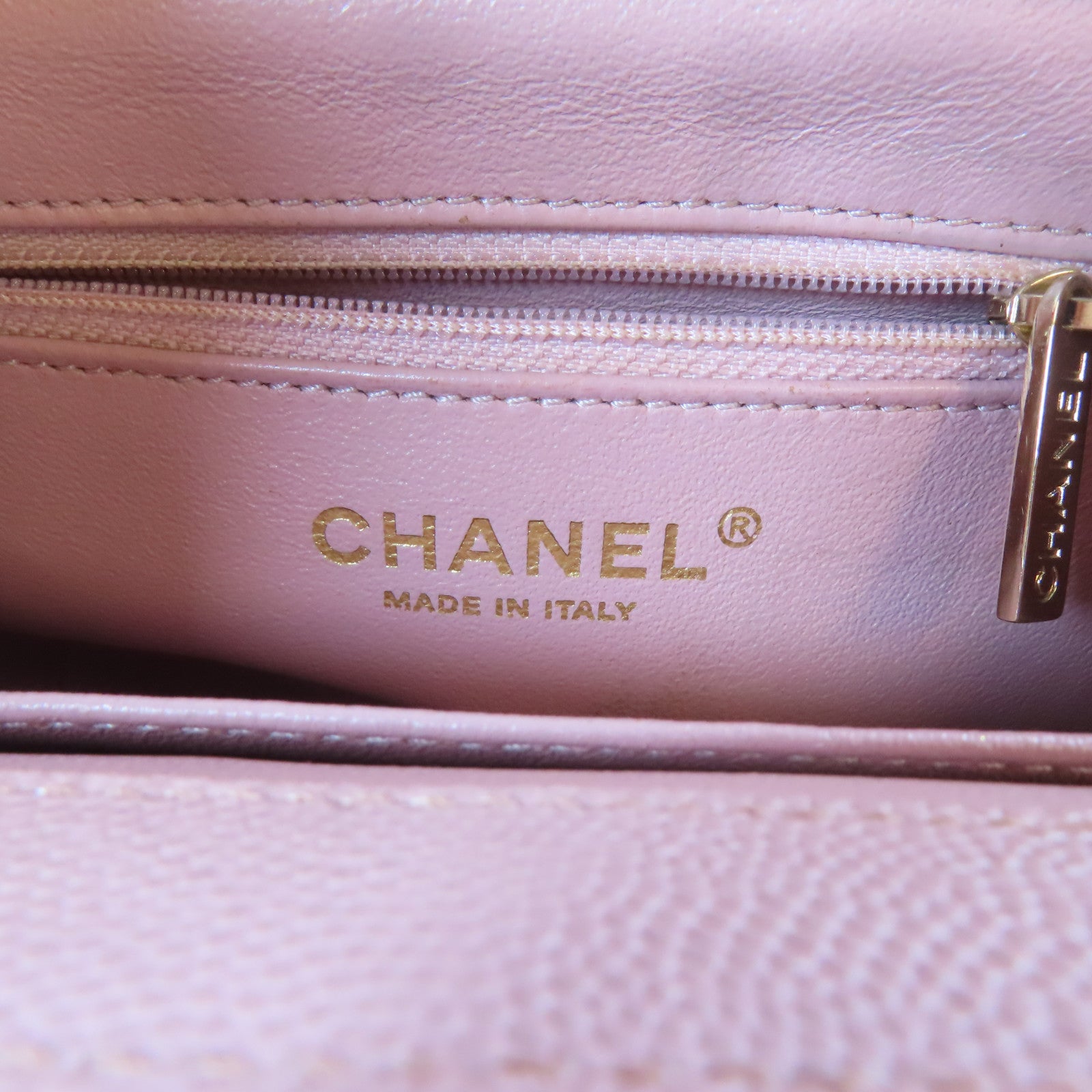 CHANEL 【激減優惠】Caviar皮革Matelasse Chain Shoulder Bag金扣手挽肩背兩用袋粉紅色