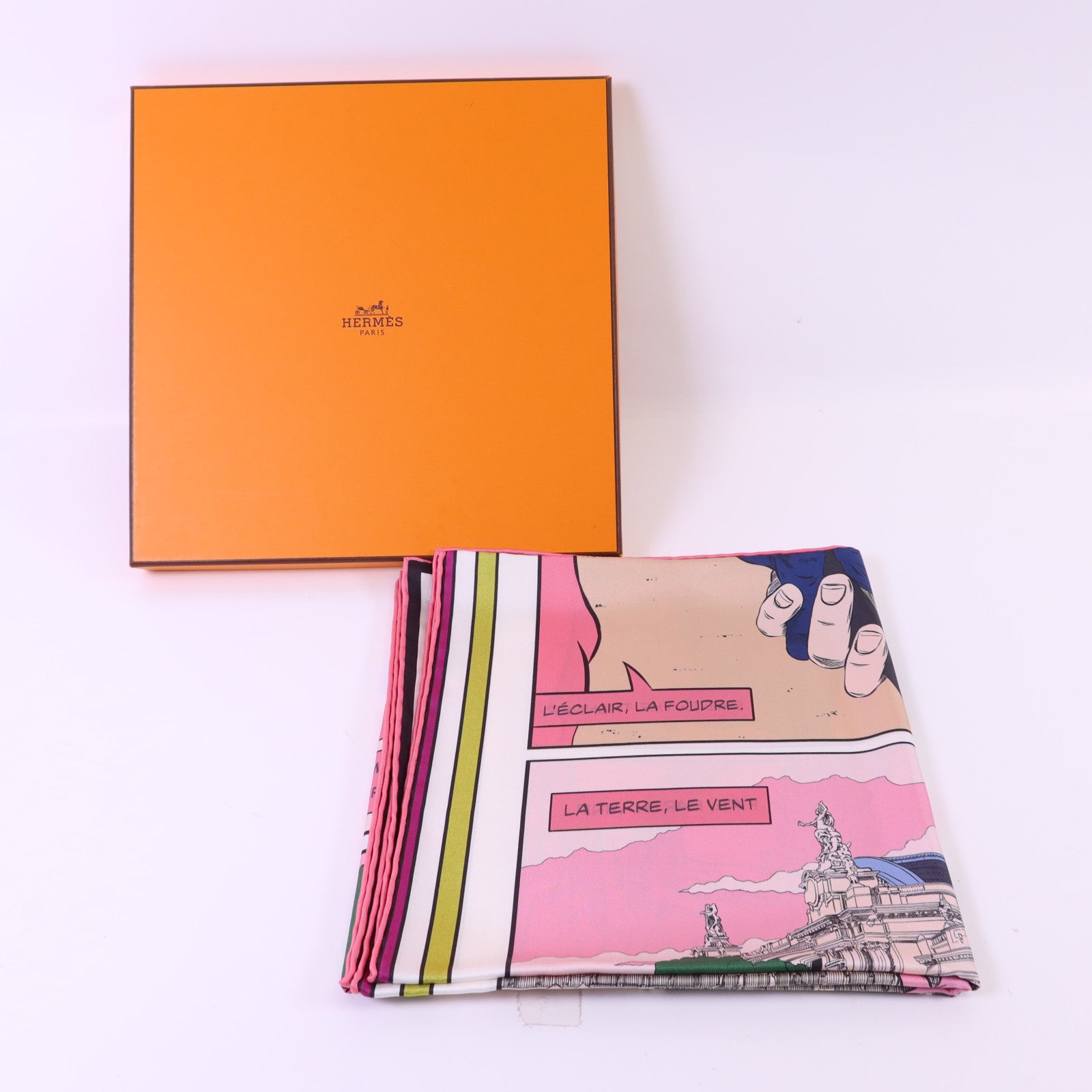 HERMES 【激減優惠】絲質Scarf 90X90絲巾